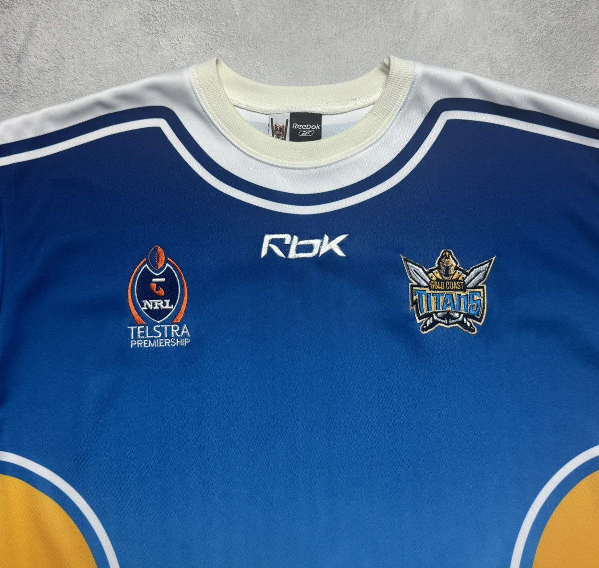 Reebok Gold Coast Titans NRL Rugby Shirt Jersey Reebok Size US XL / EU 56 / 4 - 7 Thumbnail