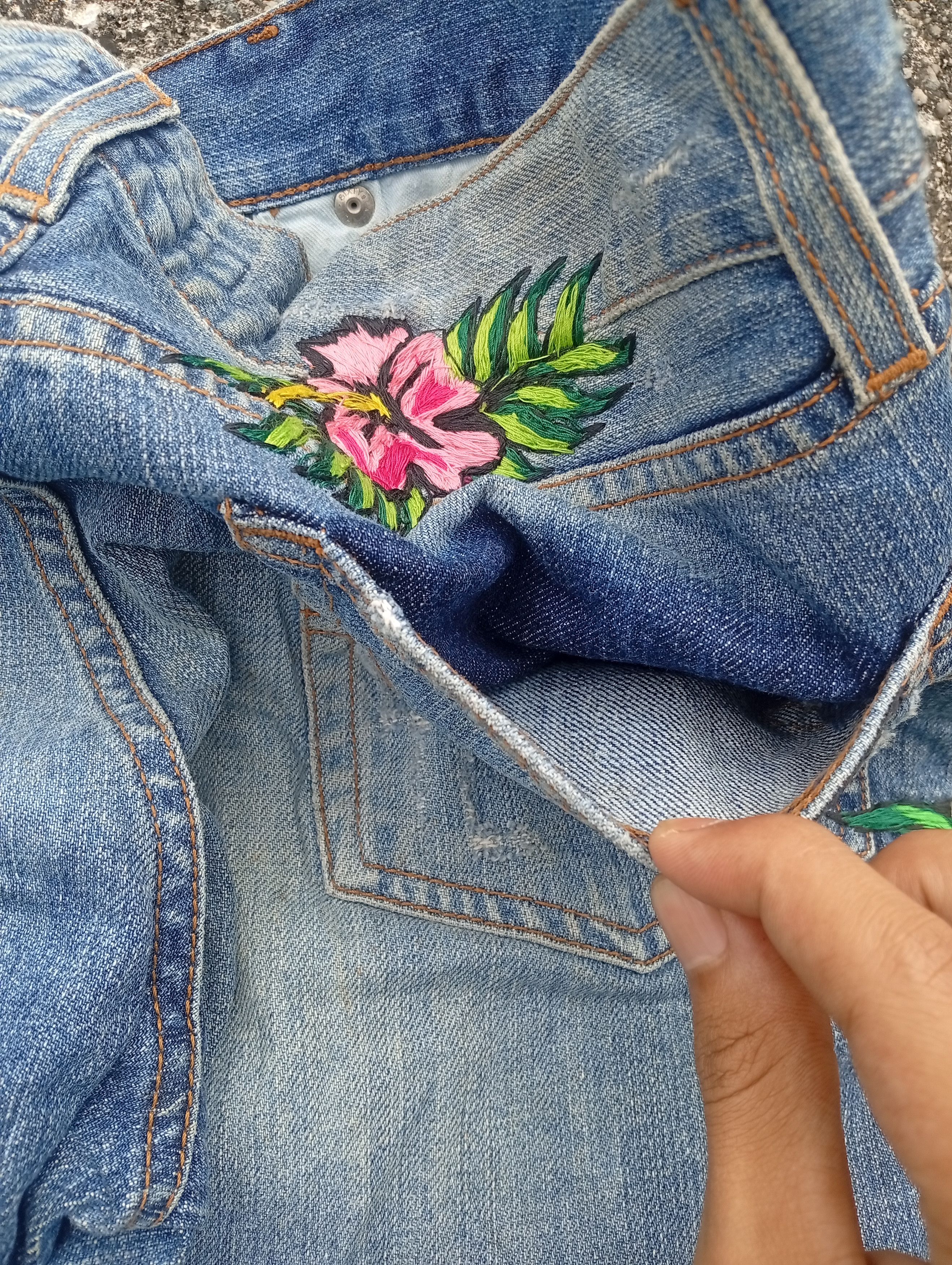 Japanese Brand Energie summer morris embroidery carnivor plants Size US 33 - 19 Thumbnail