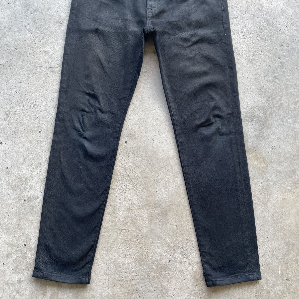 Japanese Brand × Jean Vintage Japanese Brand Black Skinny Jeans Denim Pants W31 Size US 31 - 4 Thumbnail