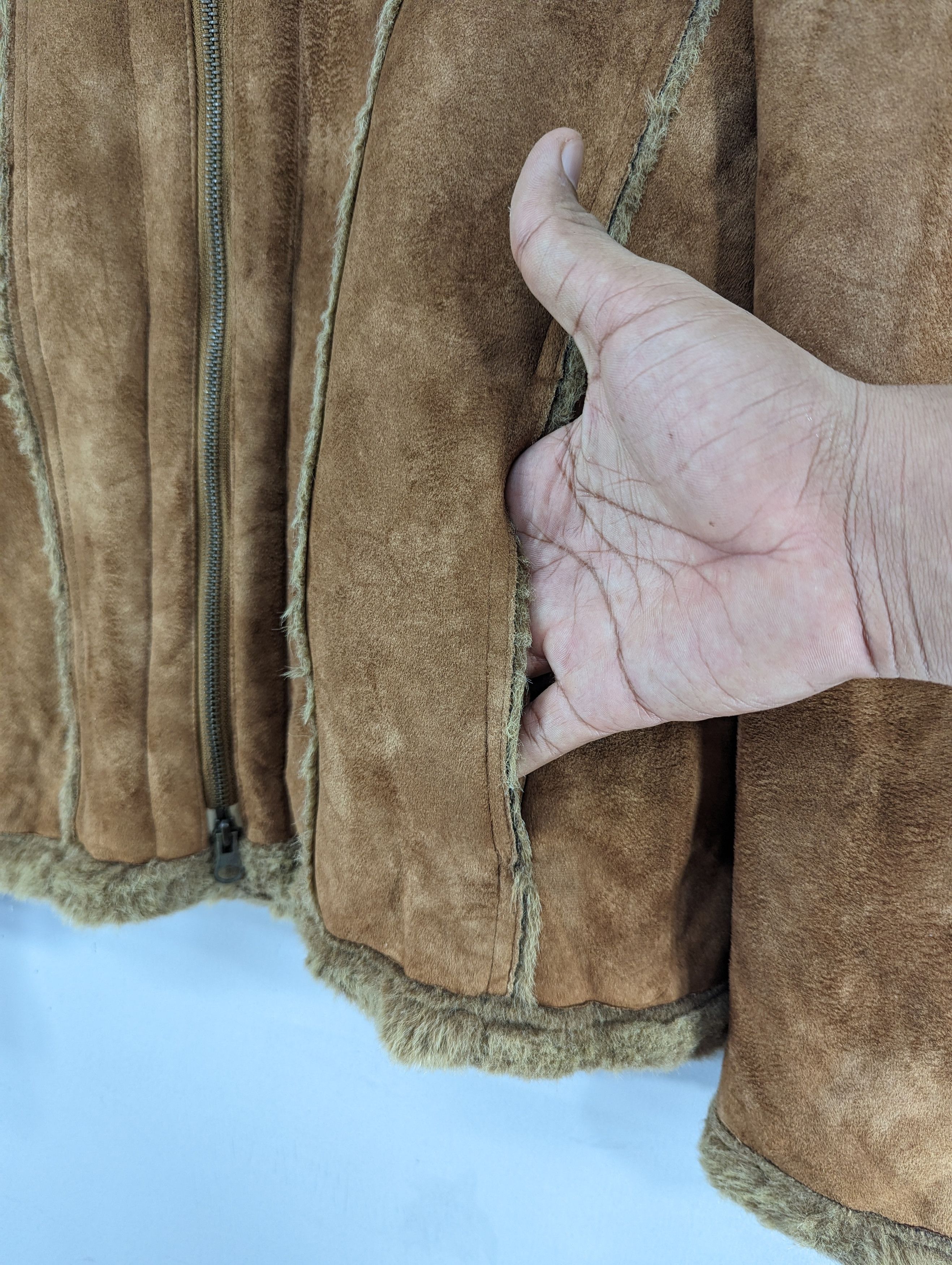semanticdesign Vintage Semantic Design Faux Fur Motorcycle Style Jacket Size US M / EU 48-50 / 2 - 8 Thumbnail