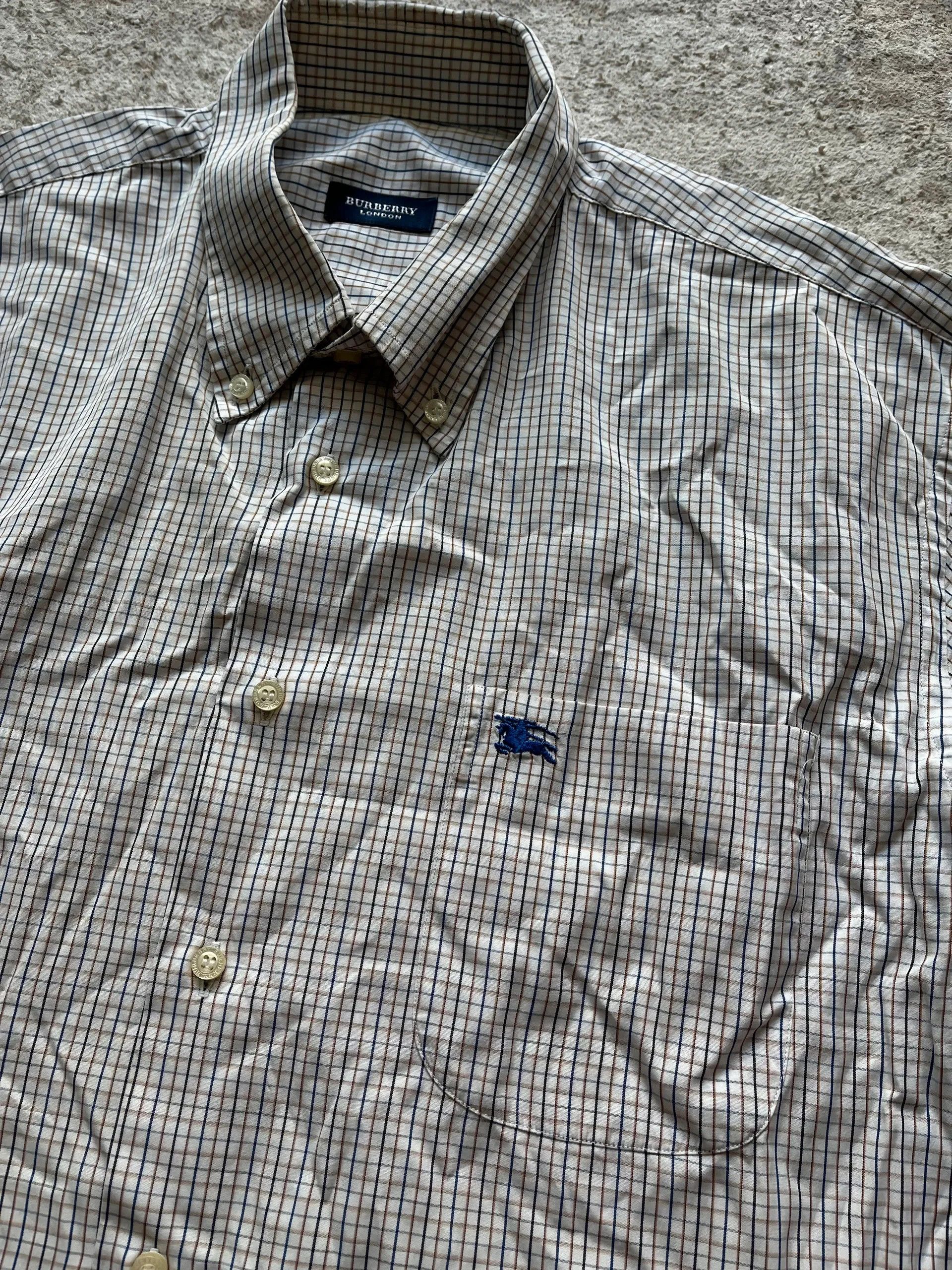 Burberry Burberry London Shirts Sz XL Plaid Cotton Size US XL / EU 56 / 4 - 3 Thumbnail