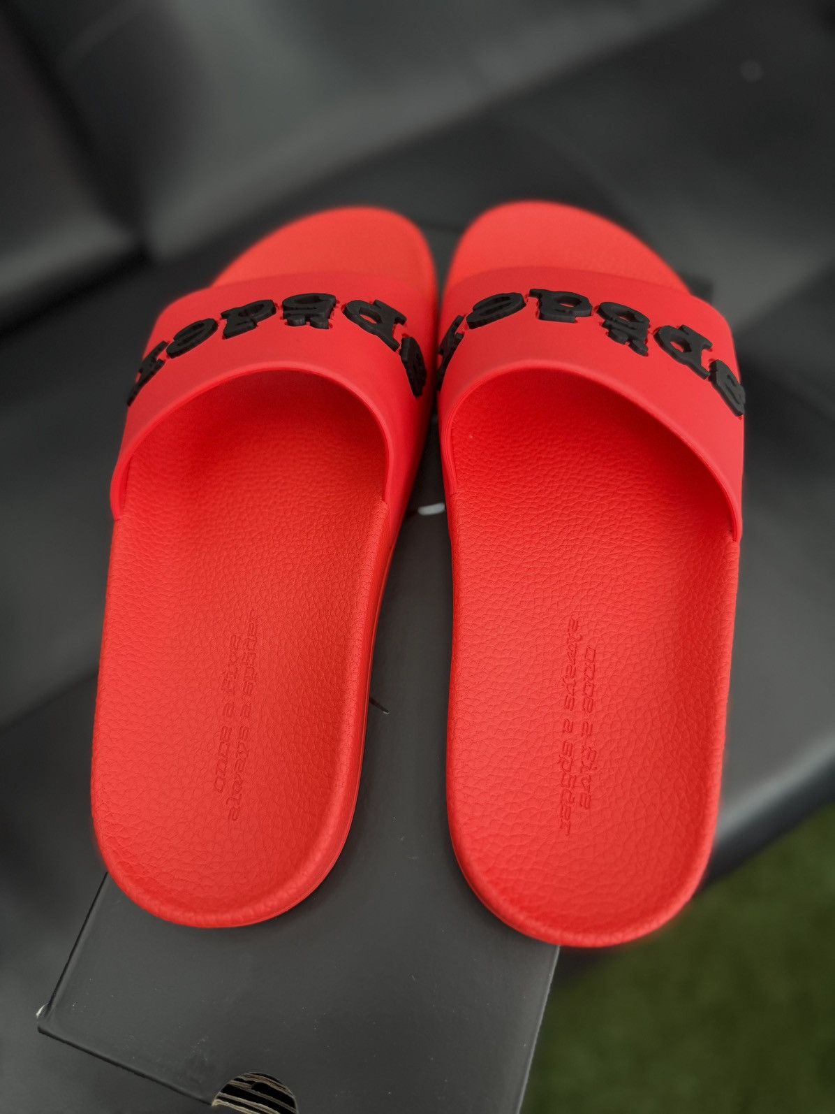 Sp5der Sp5der Red Slip On Slides Size (6) Brand New Size US 6 / EU 39 - 5 Thumbnail