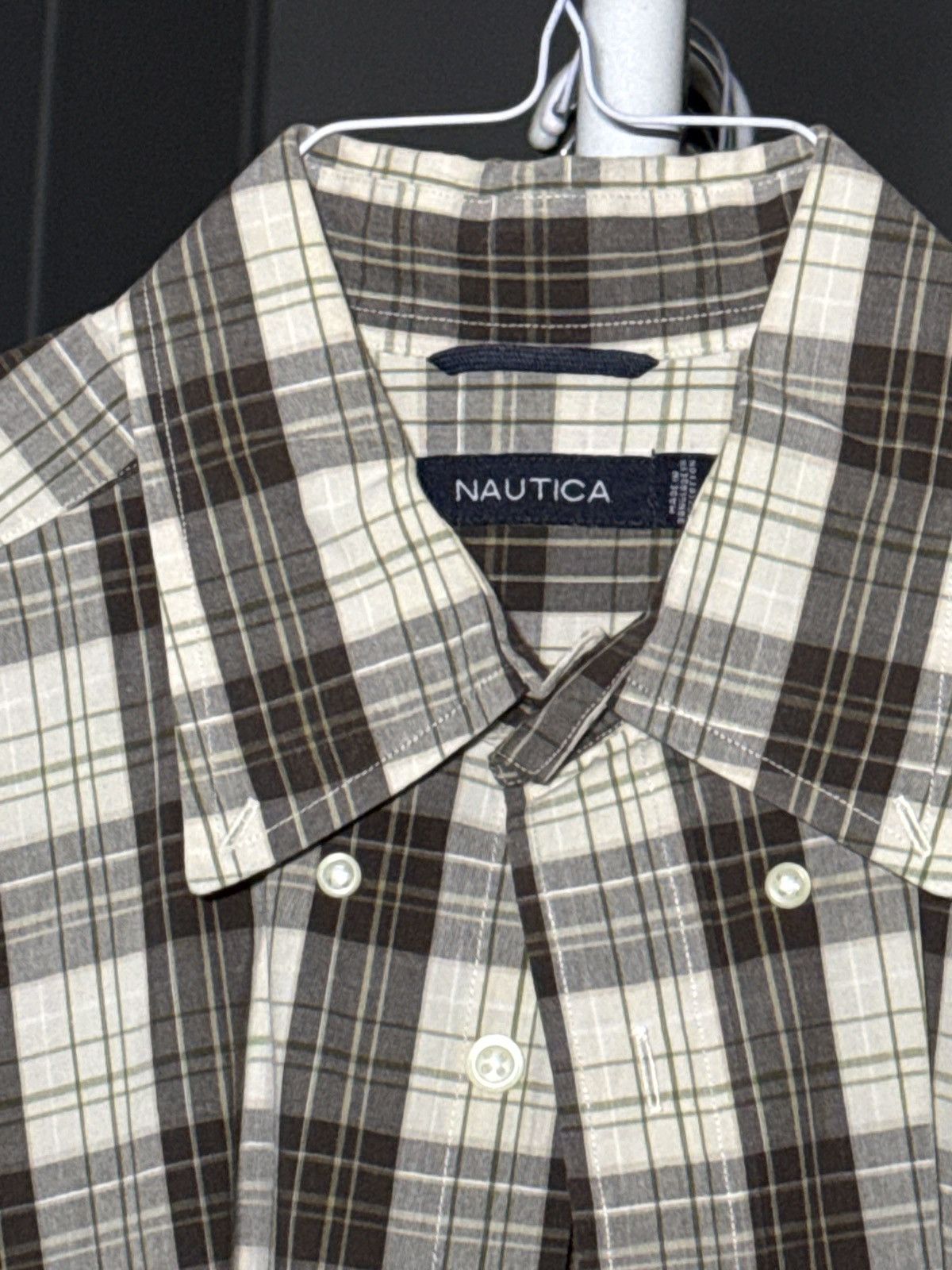 Nautica Náutica Short Sleeve Button Up Size US L / EU 52-54 / 3 - 2 Thumbnail