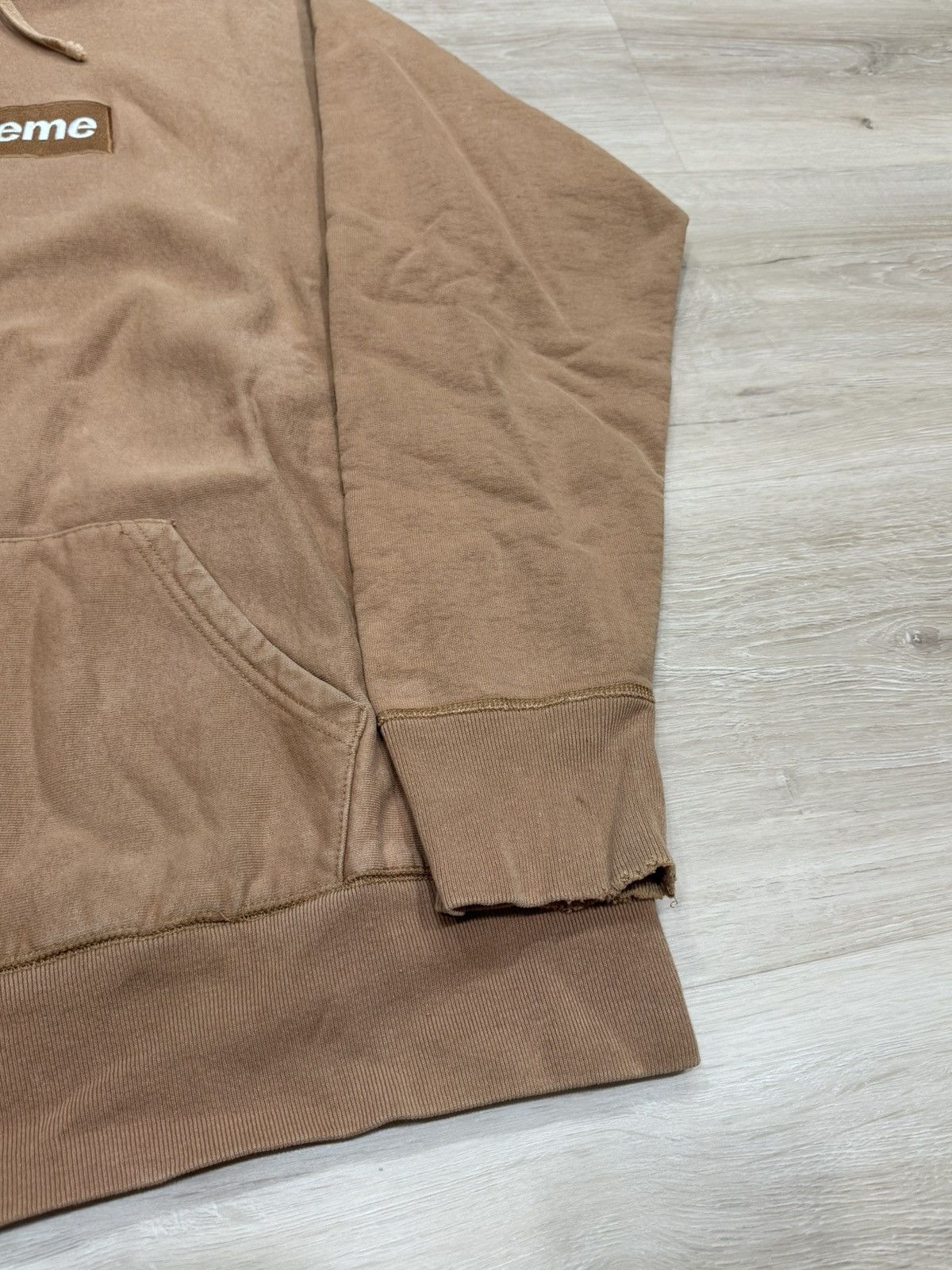 Supreme Supreme Khaki Box Logo Hoodie (2002) Size US M / EU 48-50 / 2 - 7 Thumbnail