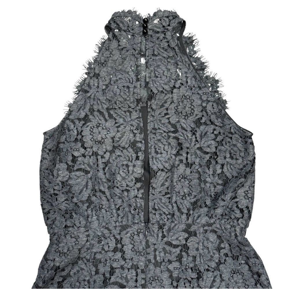 Diane von Furstenberg New Diane Von Furstenberg Jemmie Lace Grey Romper Size 4 Size 27" / US 4 / IT 40 - 4 Thumbnail