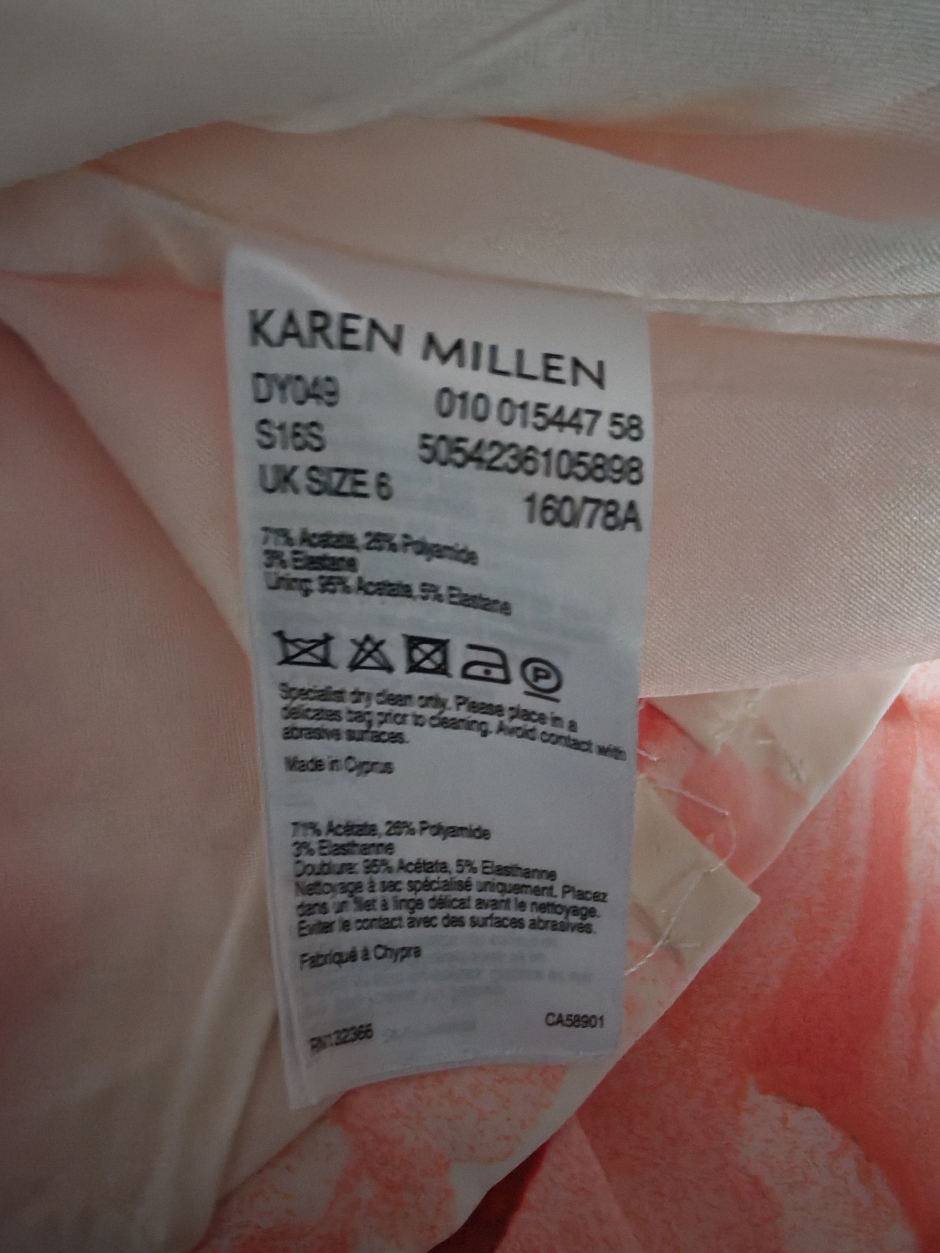 Designer Vintage Karen Millen dress as seen on TV Size XS / US 0-2 / IT 36-38 - 6 Thumbnail