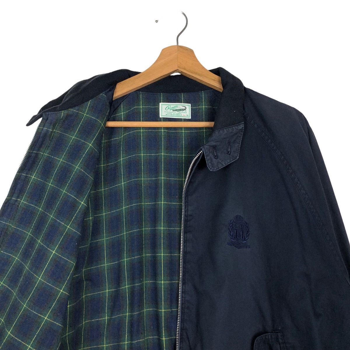 Japanese Brand 🔥Vintage Bomber Jacket Crocodile Japan Tartan Blanket Size US L / EU 52-54 / 3 - 12 Thumbnail