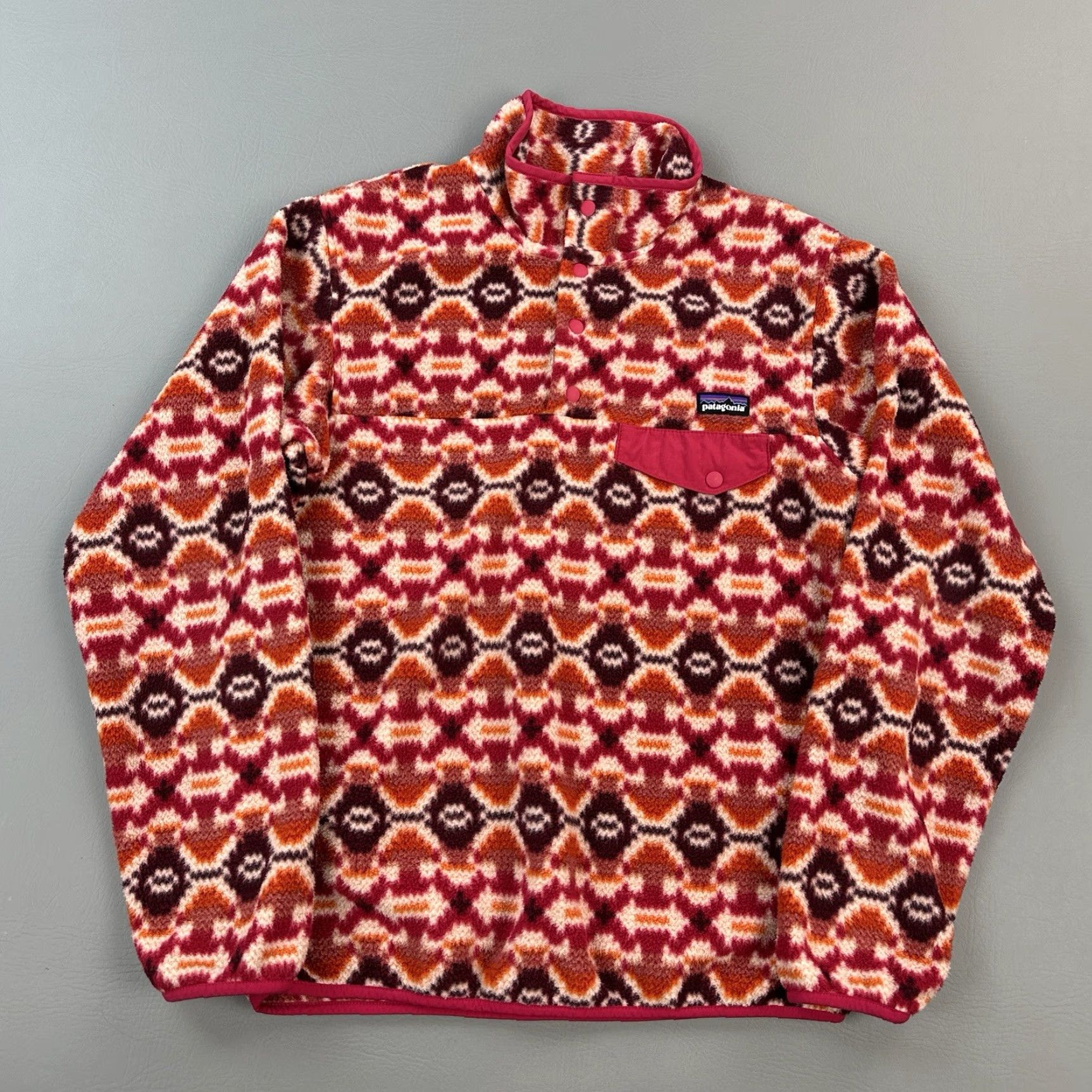 Patagonia Patagonia Synchilla Snap T Women's Small Aztec Southwestern Hiking Pullover Jacket Size S / US 4 / IT 40 - 2 Thumbnail
