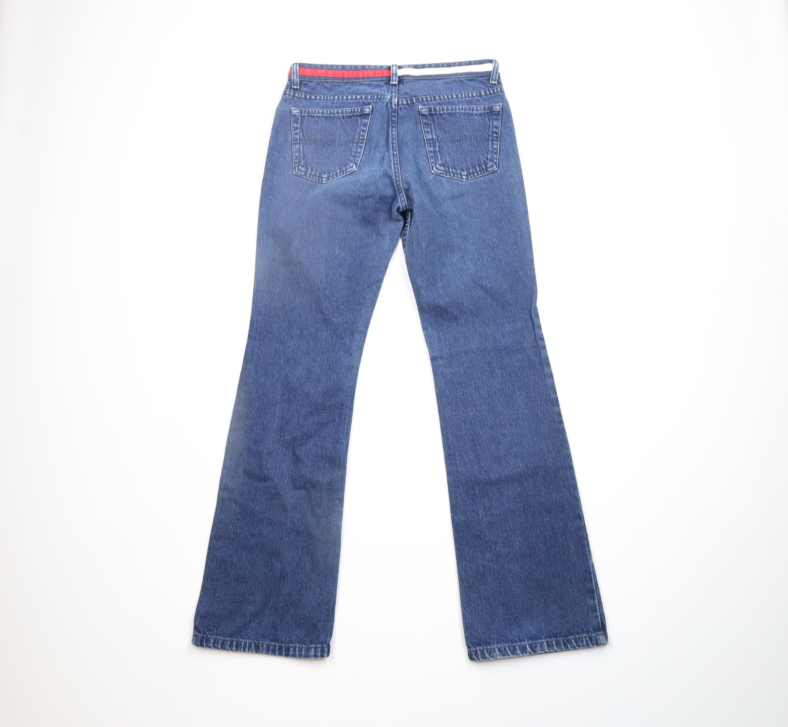 Tommy Hilfiger × Vintage Vintage Y2K 2001 Tommy Hilfiger Flared Wide Leg Denim Jeans Size 28" / US 6 / IT 42 - 8 Thumbnail