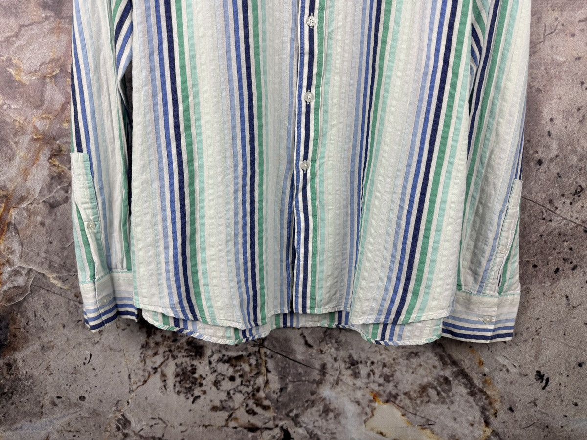 Yves Saint Laurent Yves Saint Laurent Striped Long Sleeve Shirt Button Up SizeL Size US L / EU 52-54 / 3 - 3 Thumbnail