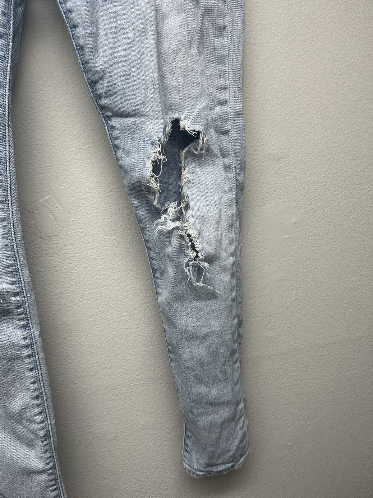 Hudson Hudson Distressed Denim Blue Skinny Jeans Womens Size 26" / US 2 / IT 38 - 6 Thumbnail