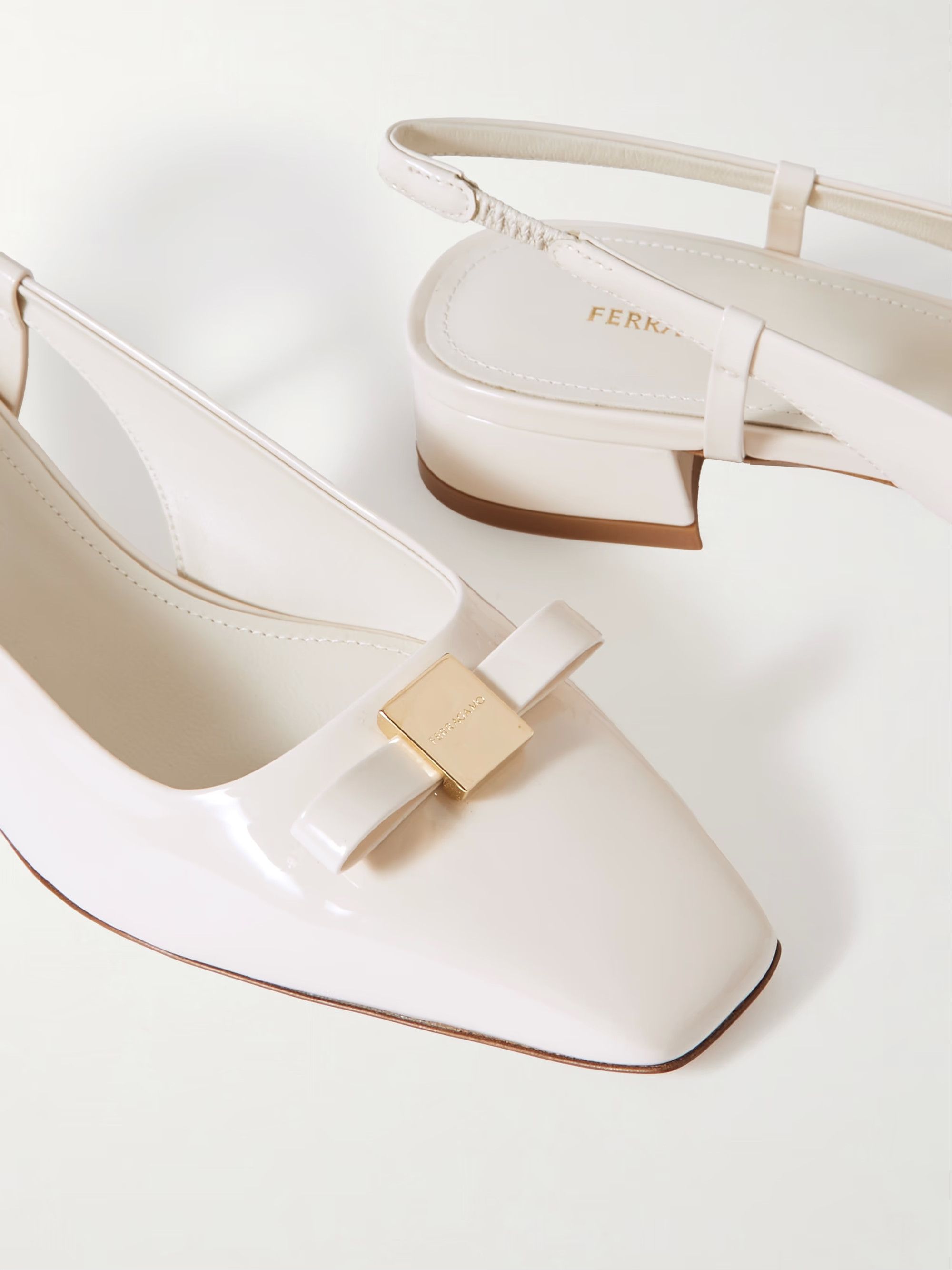 Salvatore Ferragamo o1s1rm0924 Slingback Pumps in Cream Size US 6.5 / IT 36.5 - 4 Thumbnail