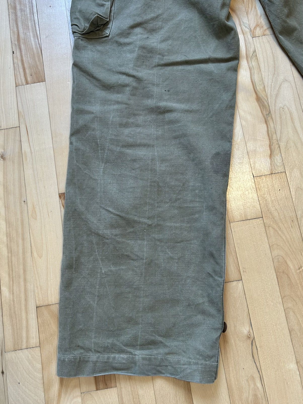 Other Vintage 50s French Army M47 Heavy HBT Cargos Size US 34 / EU 50 - 9 Thumbnail