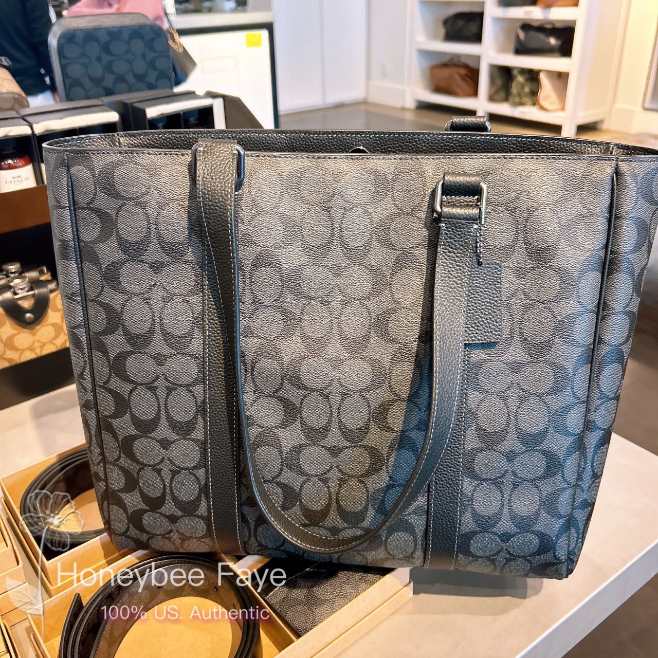Coach Hudson Double Handle Tote Bag In Signature Canvas CB849 Size ONE SIZE - 2 Thumbnail
