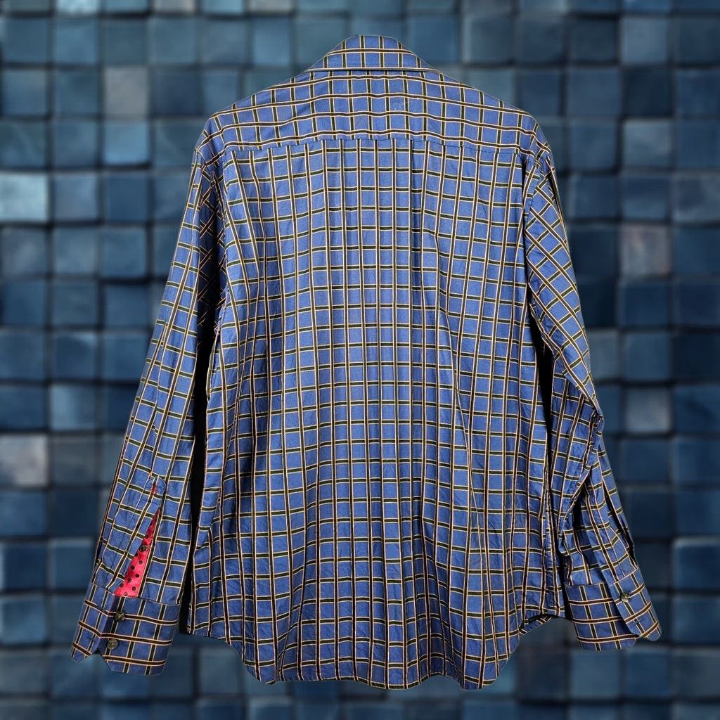 Robert Graham Robert Graham Blue Black Plaid Check Button Up Shirt Men's Size L Size 42R - 1 Thumbnail