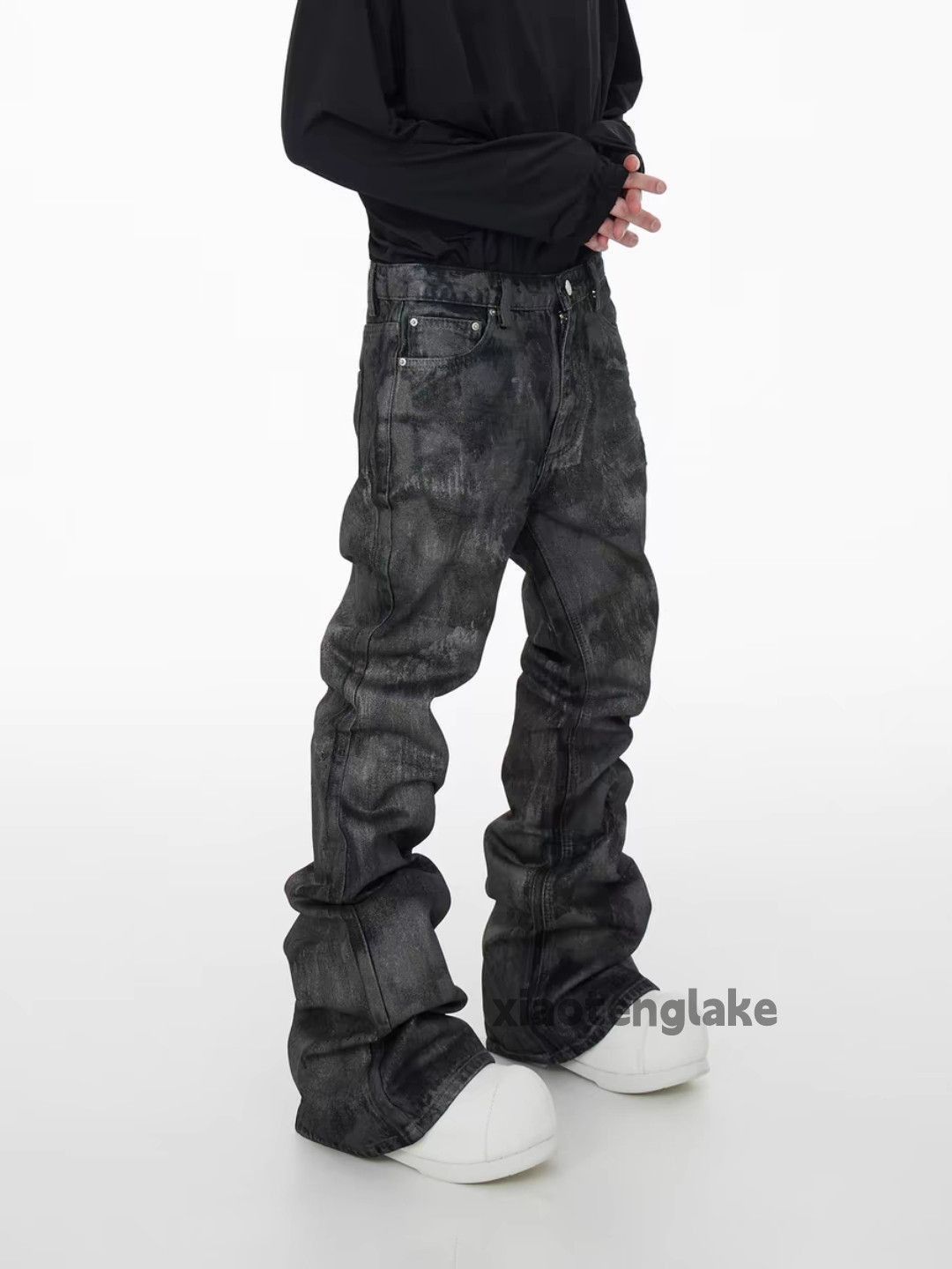 Jean zx acne ourlegacy style wax coated punk grunge jeans Size US 32 / EU 48 - 7 Thumbnail
