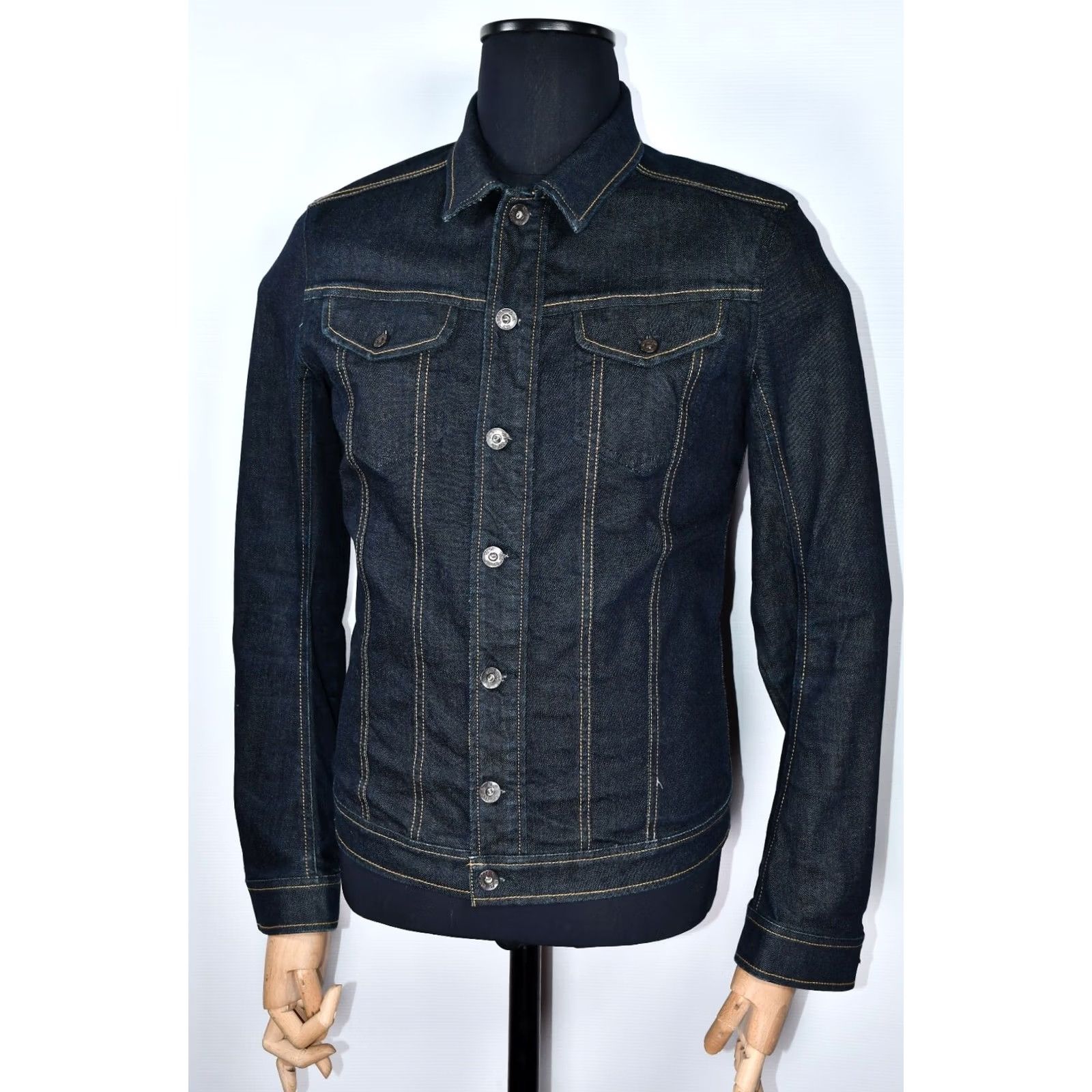 Diesel Diesel Jympos Denim Jacket Men's M Slim Blue Jacket, Denim, 99% Cotton 1% Elastane, Casual, Regular Size M, Diesel Brand, Waist 24.02 inch? Size US M / EU 48-50 / 2 - 3 Thumbnail
