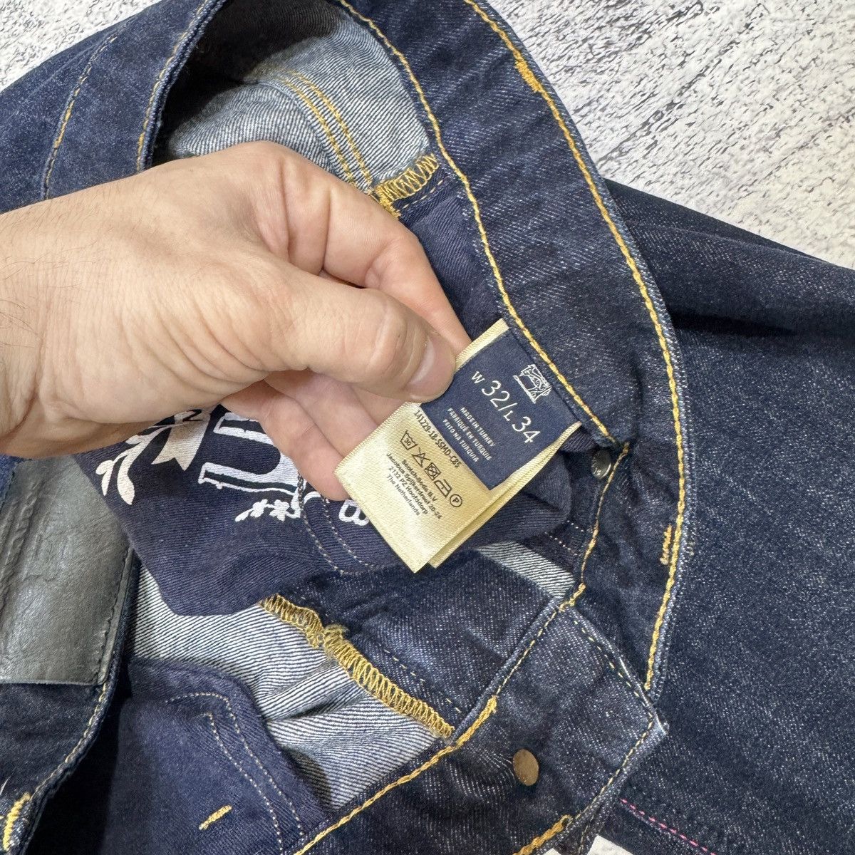 Scotch & Soda Scotch & Soda Mens Indigo Slim Jeans 32x34 Size US 32 / EU 48 - 7 Thumbnail