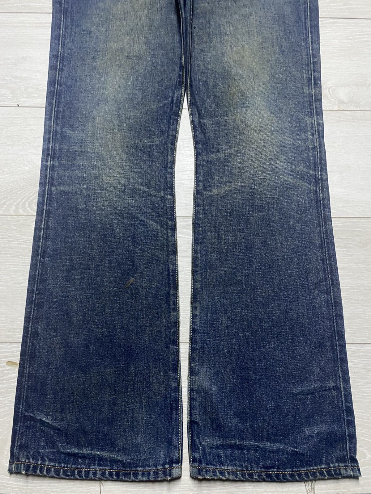 RRL Ralph Lauren Polo Raph Lauren RockLand 320 Flare Bootcut Distressed Jeans Size US 36 / EU 52 - 5 Thumbnail