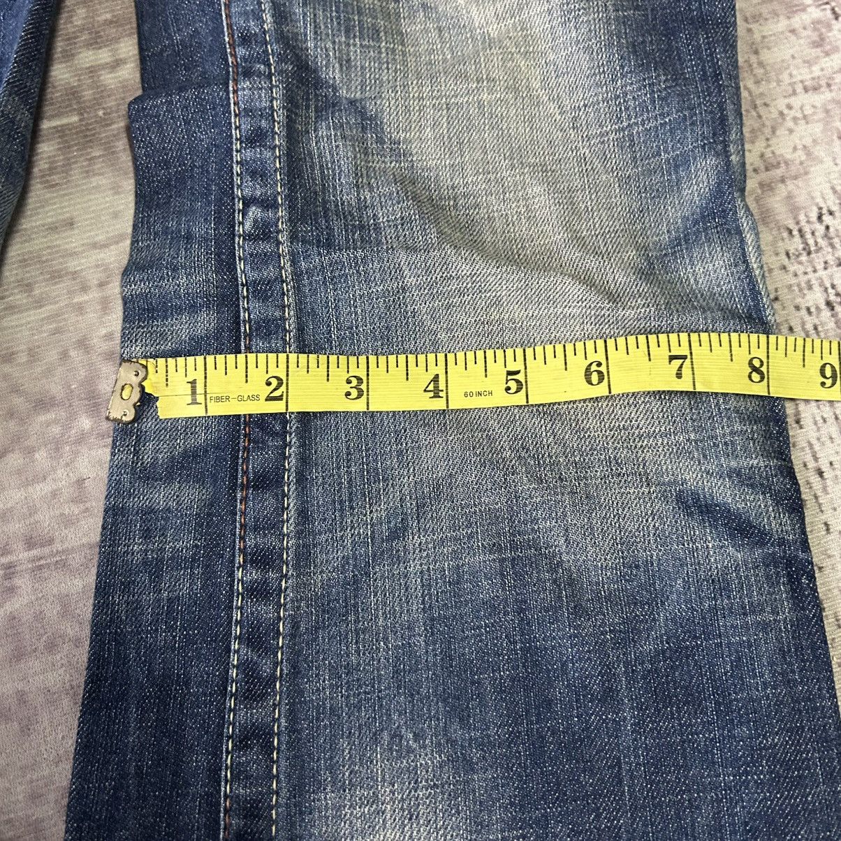 Ed Hardy Y2K Red Pepper Washed Flared Jeans Size 28" / US 6 / IT 42 - 19 Thumbnail