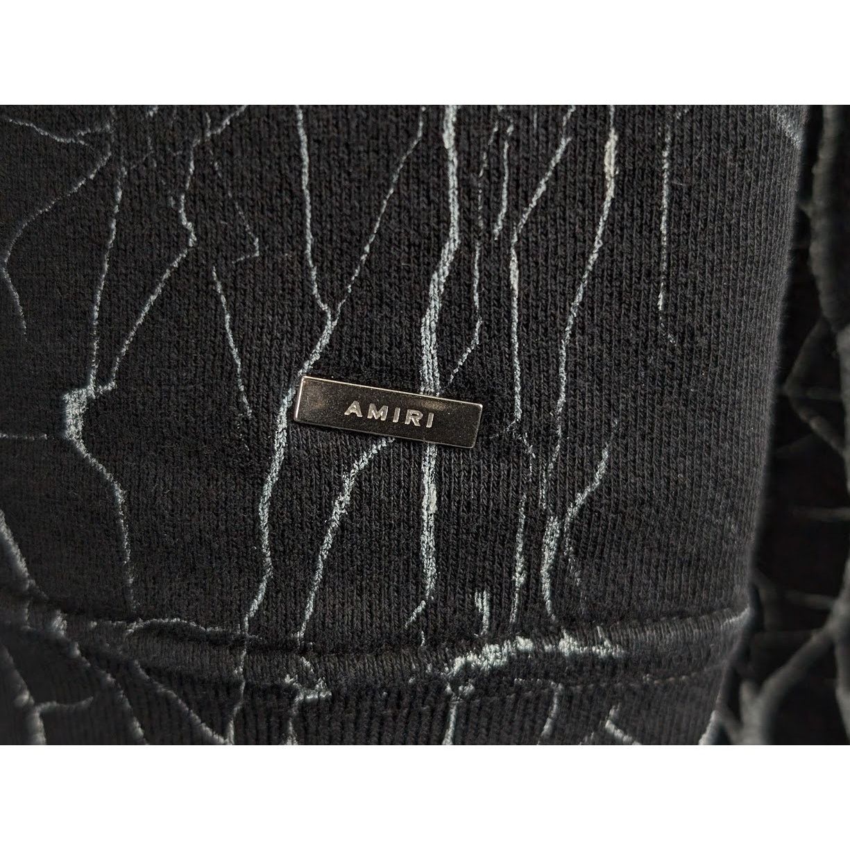 Amiri o1rshd1 Q:4 / Cracked Dye Core Logo Hoodie in Black Size US S / EU 44-46 / 1 - 18 Thumbnail