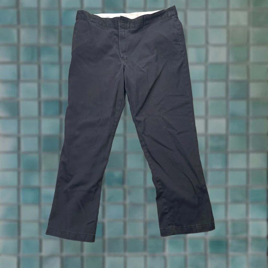 Dickies Dickies 874 Pants Mens 40 Black Workwear Original Fit Cotton Straight Leg Logo Size US 40 / EU 56 - 1 Thumbnail