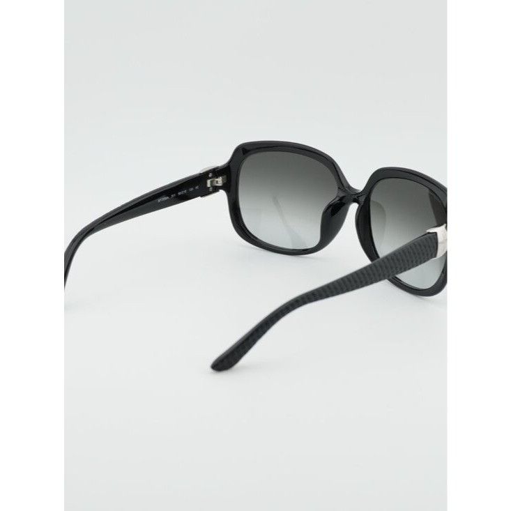 Salvatore Ferragamo Salvatore Ferragamo SF739SA 001 Sunglasses Black Round Frame Size ONE SIZE - 4 Thumbnail
