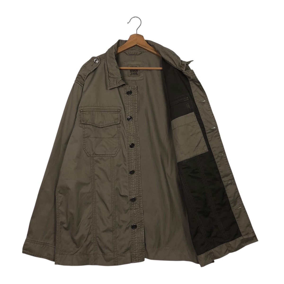 Japanese Brand Vintage Striped Wool Bomber Jacket Old Navy Issey Miyake Size US XL / EU 56 / 4 - 12 Thumbnail