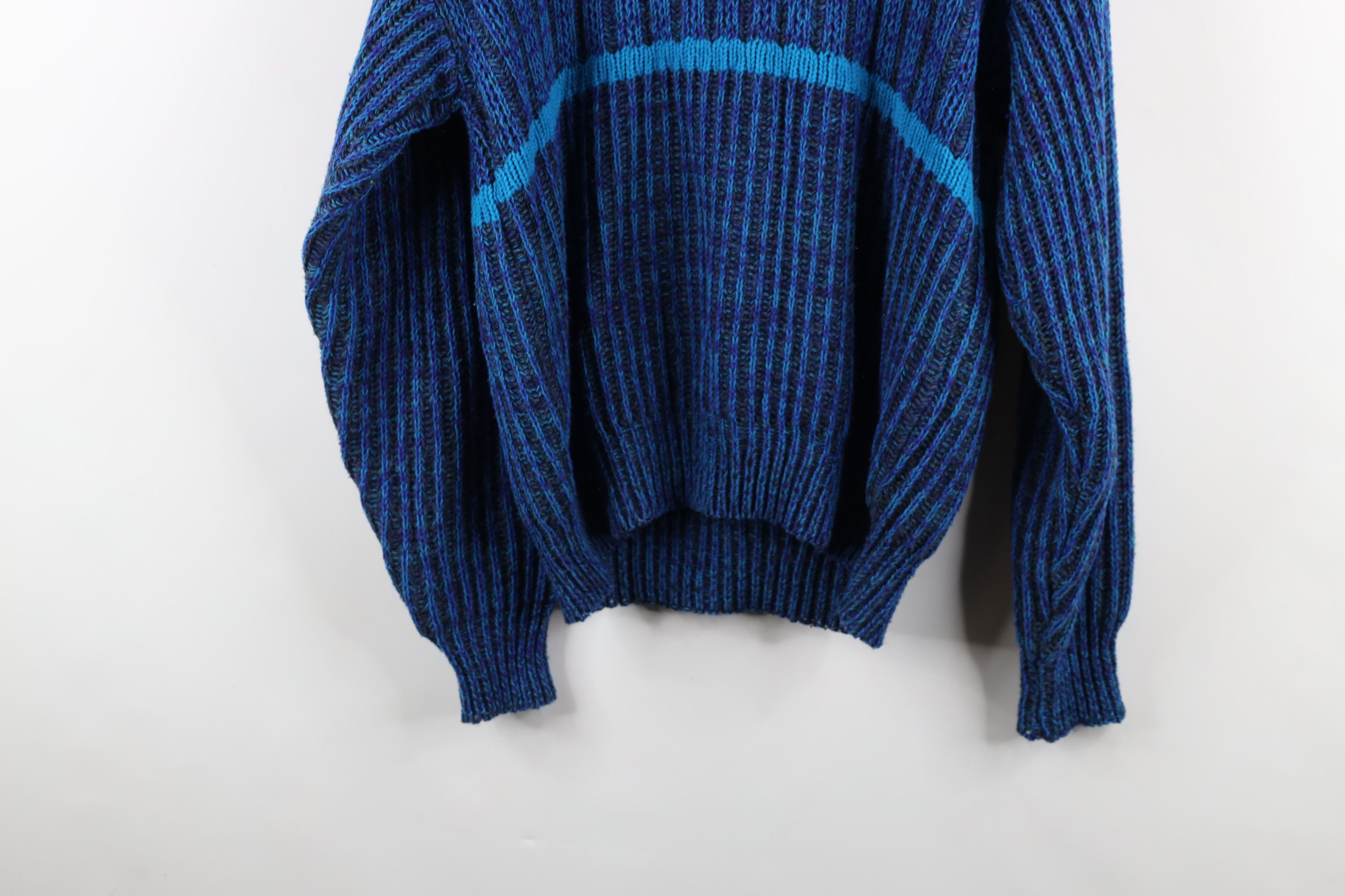 Vintage Vintage 90s Streetwear Chunky Ribbed Knit Crewneck Sweater Size XL / US 12-14 / IT 48-50 - 10 Thumbnail