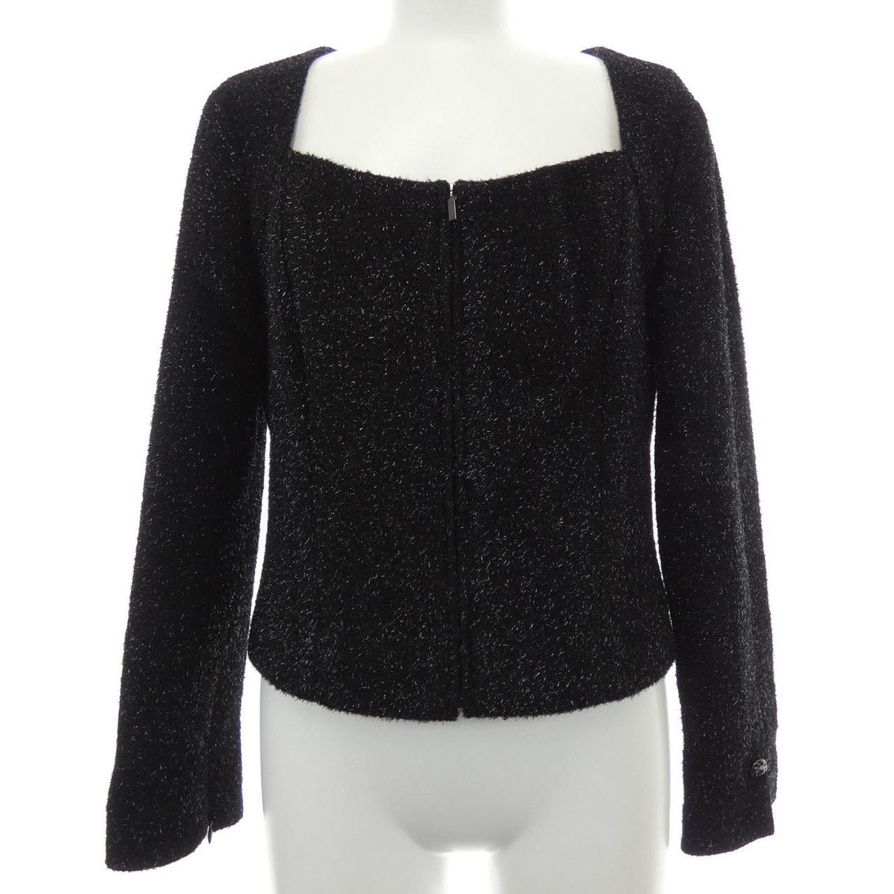 Chanel Chanel Chanel Collarless Jacket Textile Outerwear P55057V37215 DUTY FREE for USA Size ONE SIZE - 1 Thumbnail