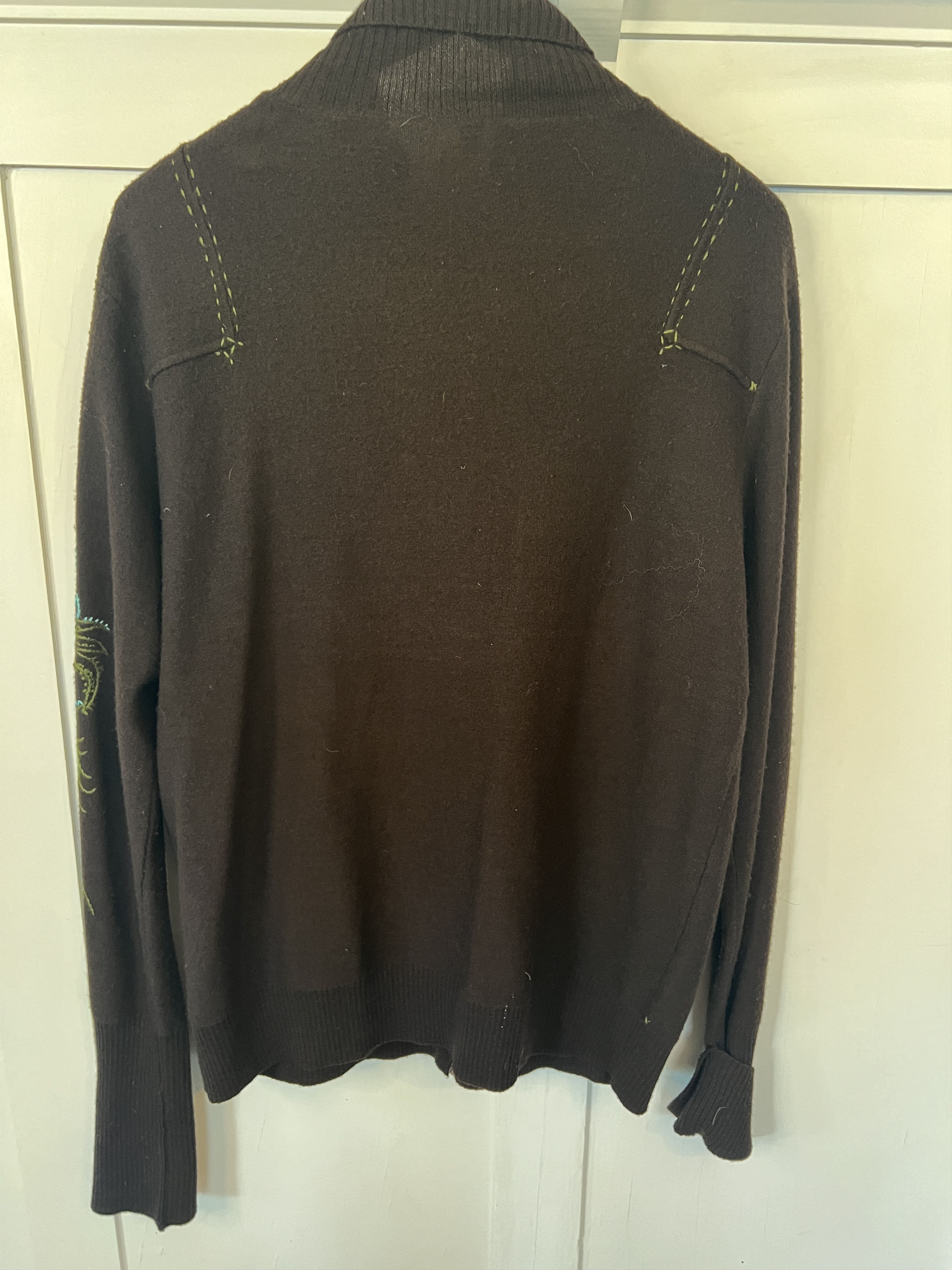 Roberto Cavalli Roberto Cavalli Class wool zip up snake sweater jacket Size US L / EU 52-54 / 3 - 4 Thumbnail