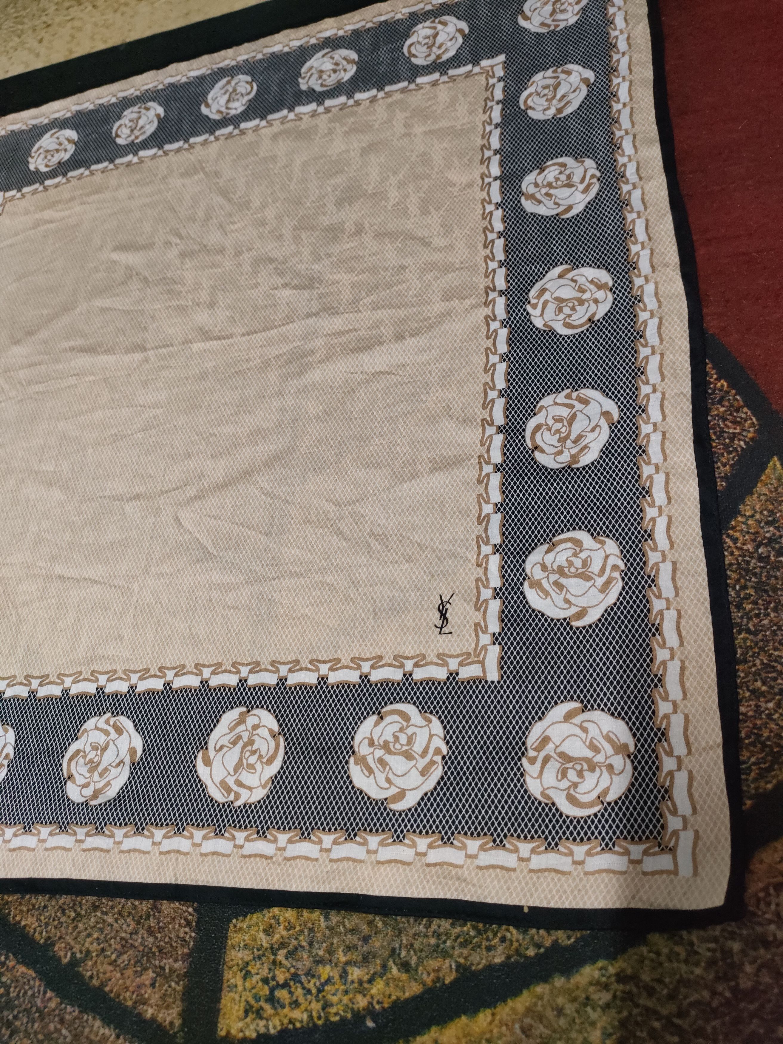 Yves Saint Laurent YSL Scarf Monograme Size ONE SIZE - 7 Thumbnail