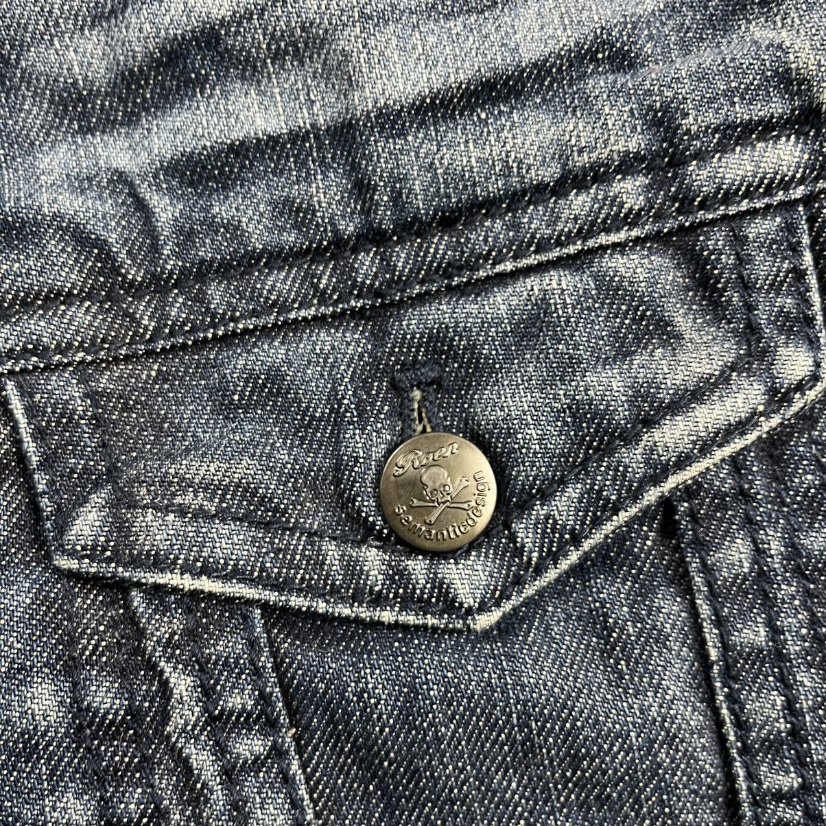 If Six Was Nine 2000s Semantic Design - Washed Vkei Style Denim Jacket Size US M / EU 48-50 / 2 - 9 Thumbnail