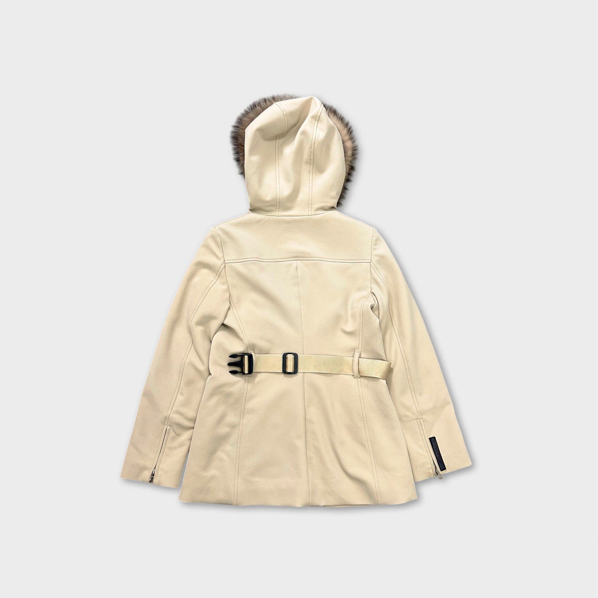 Prada Prada Beige Fur Hooded Jacket Size US M / EU 48-50 / 2 - 6 Thumbnail