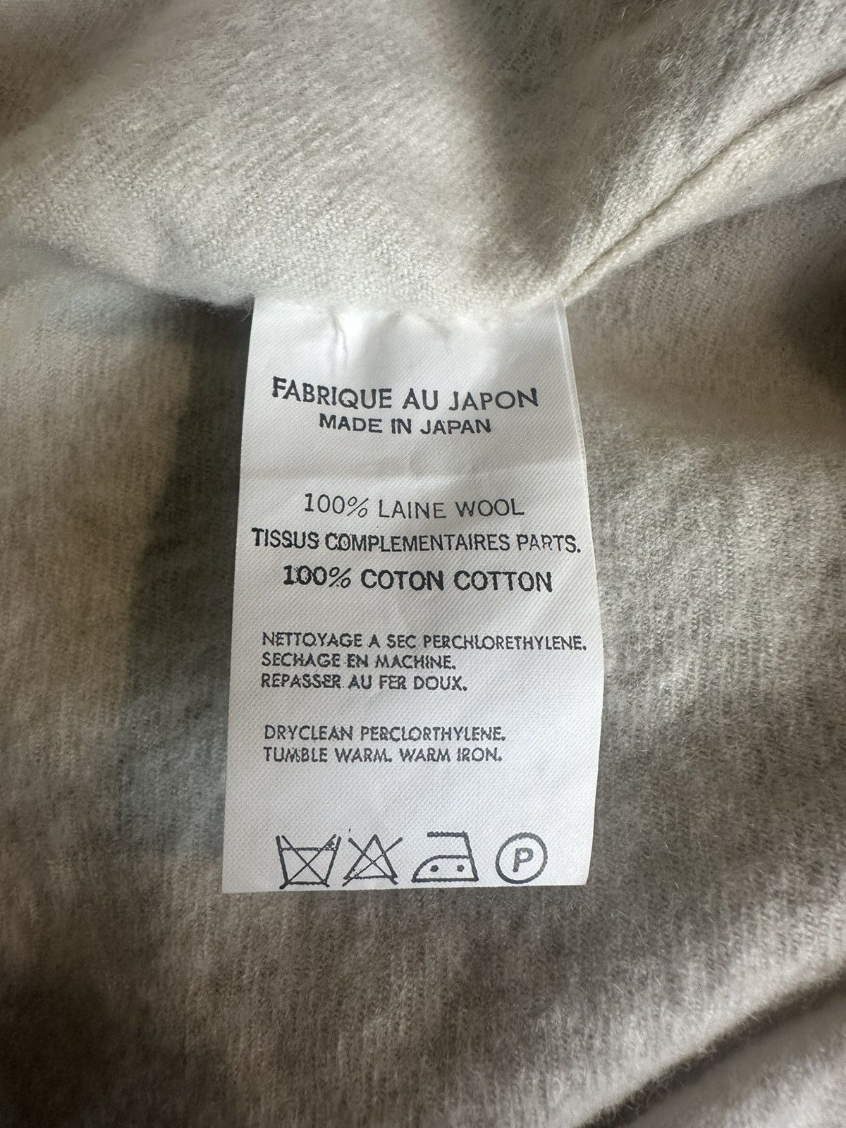Yohji Yamamoto Heavy Textured Wool Knitted Collar Shirt Size US L / EU 52-54 / 3 - 7 Thumbnail
