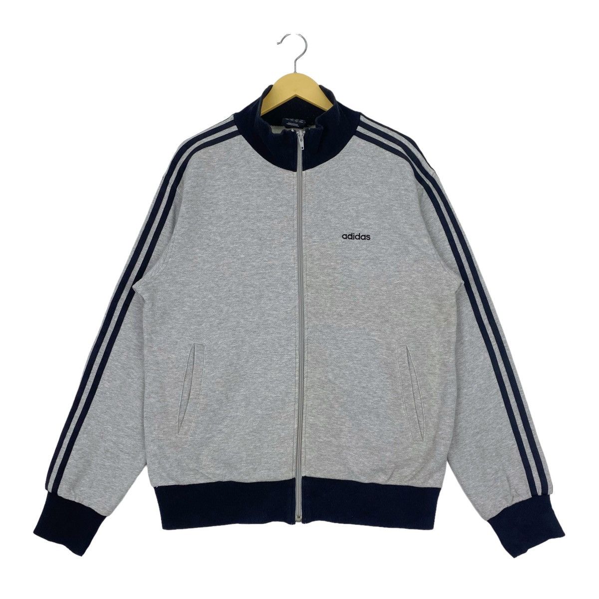 Adidas Adidas Big Strips 3 Line Jacket Sweatshirt Full Zipper Size US XL / EU 56 / 4 - 1 Thumbnail
