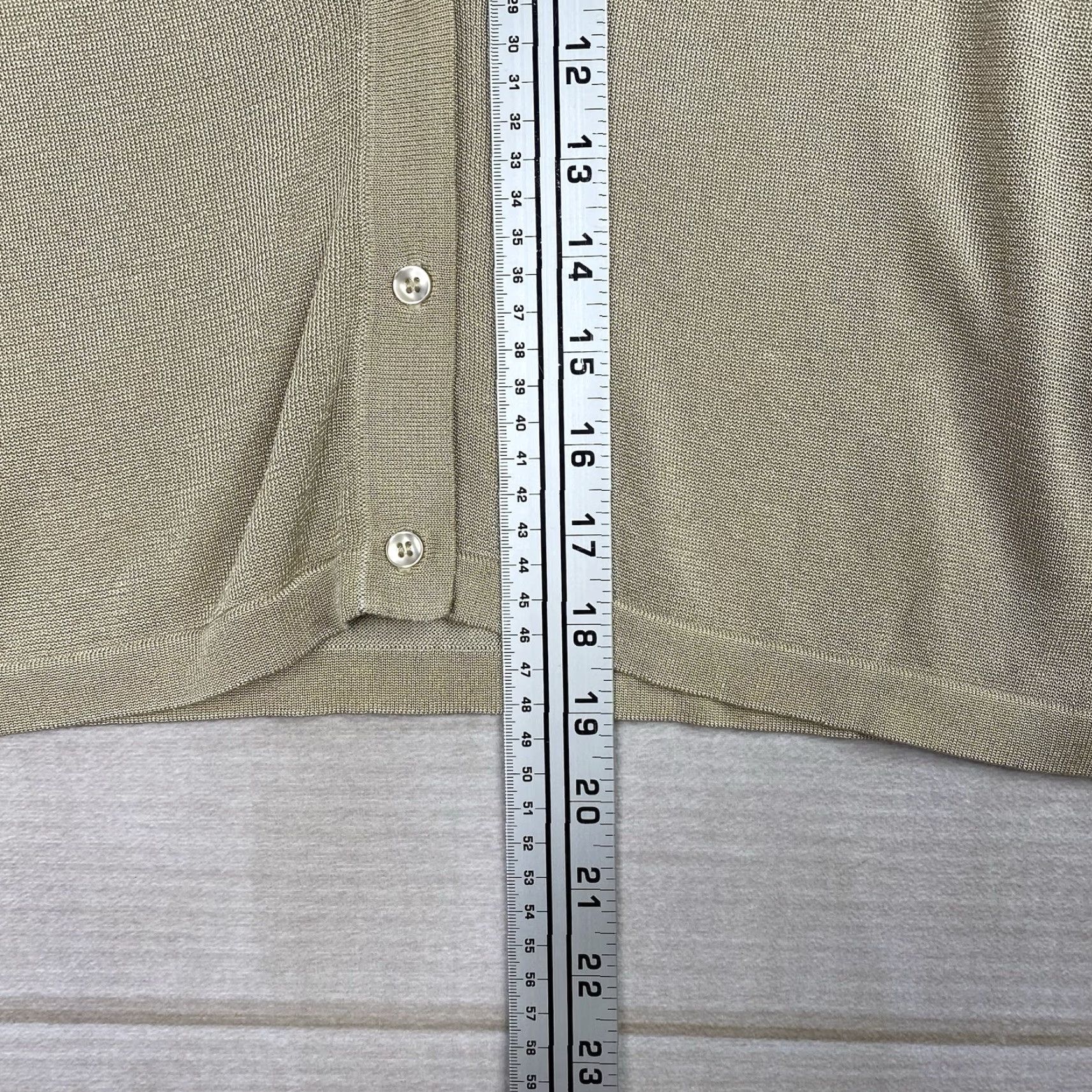 Elie Tahari Elie Tahari Cardigan XL Beige Gold Sparkly Long Sleeve Crop Button Up Topper Size XL / US 12-14 / IT 48-50 - 6 Thumbnail