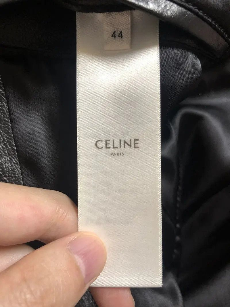 Celine × Hedi Slimane FW19 Leather Biker Jacket sz 44 Size US S / EU 44-46 / 1 - 3 Thumbnail