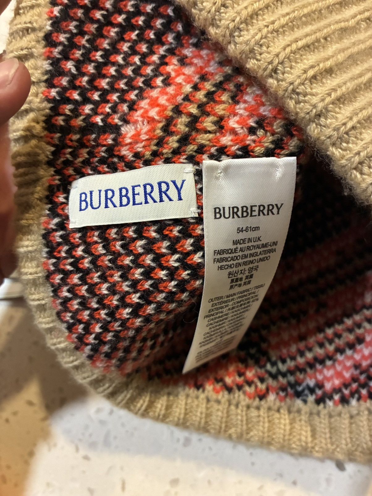 Burberry Burberry check beanie Size ONE SIZE - 7 Thumbnail