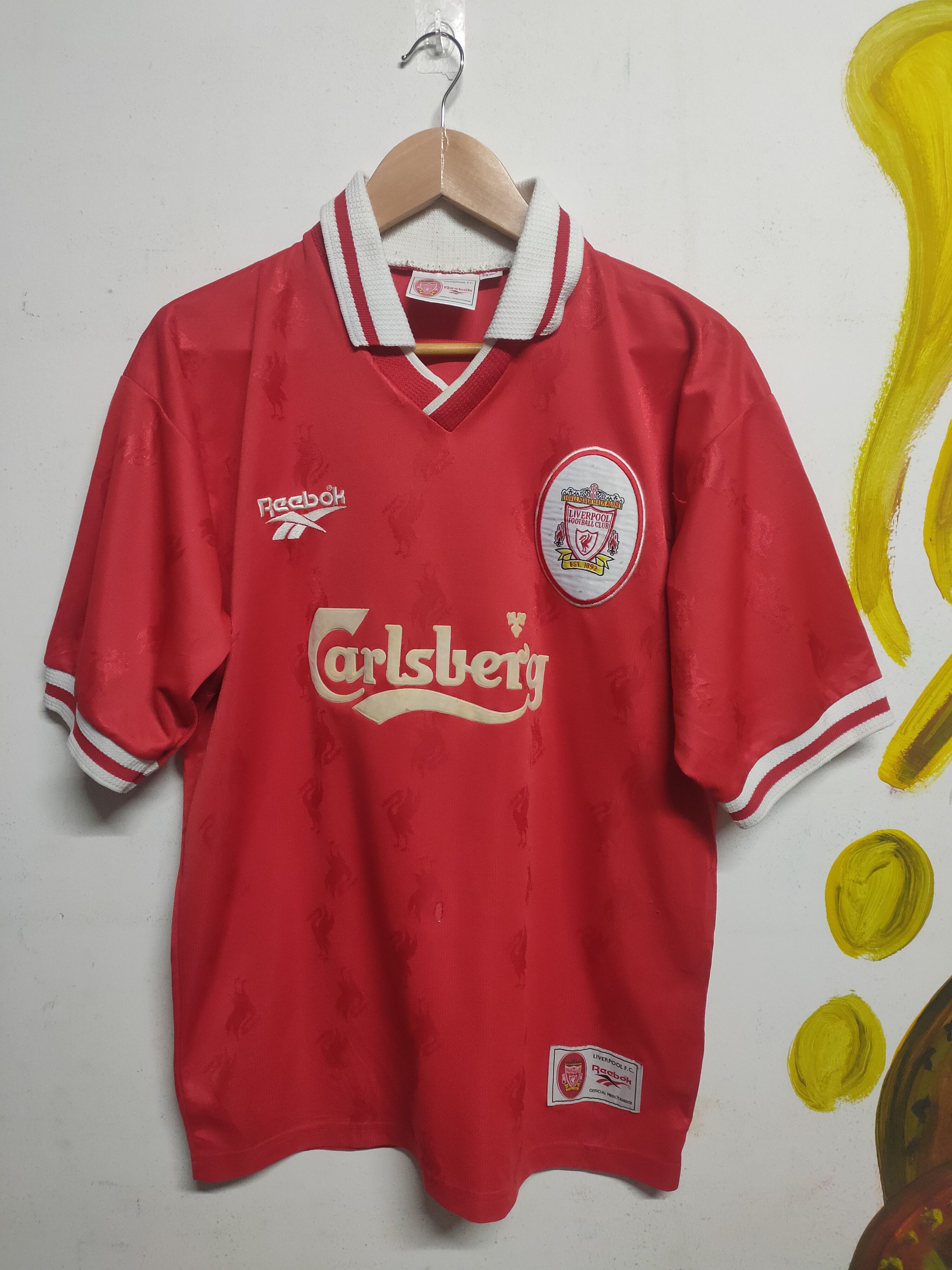Vintage Vintage LIVERPOOL 1996 1998 Home jersey Size US M / EU 48-50 / 2 - 3 Thumbnail