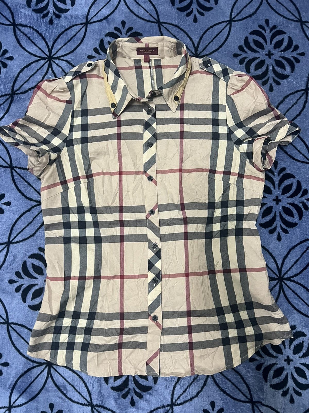 Burberry Burberry Nova Check - vintage 90’s buttons up Size XL / US 12-14 / IT 48-50 - 1 Thumbnail