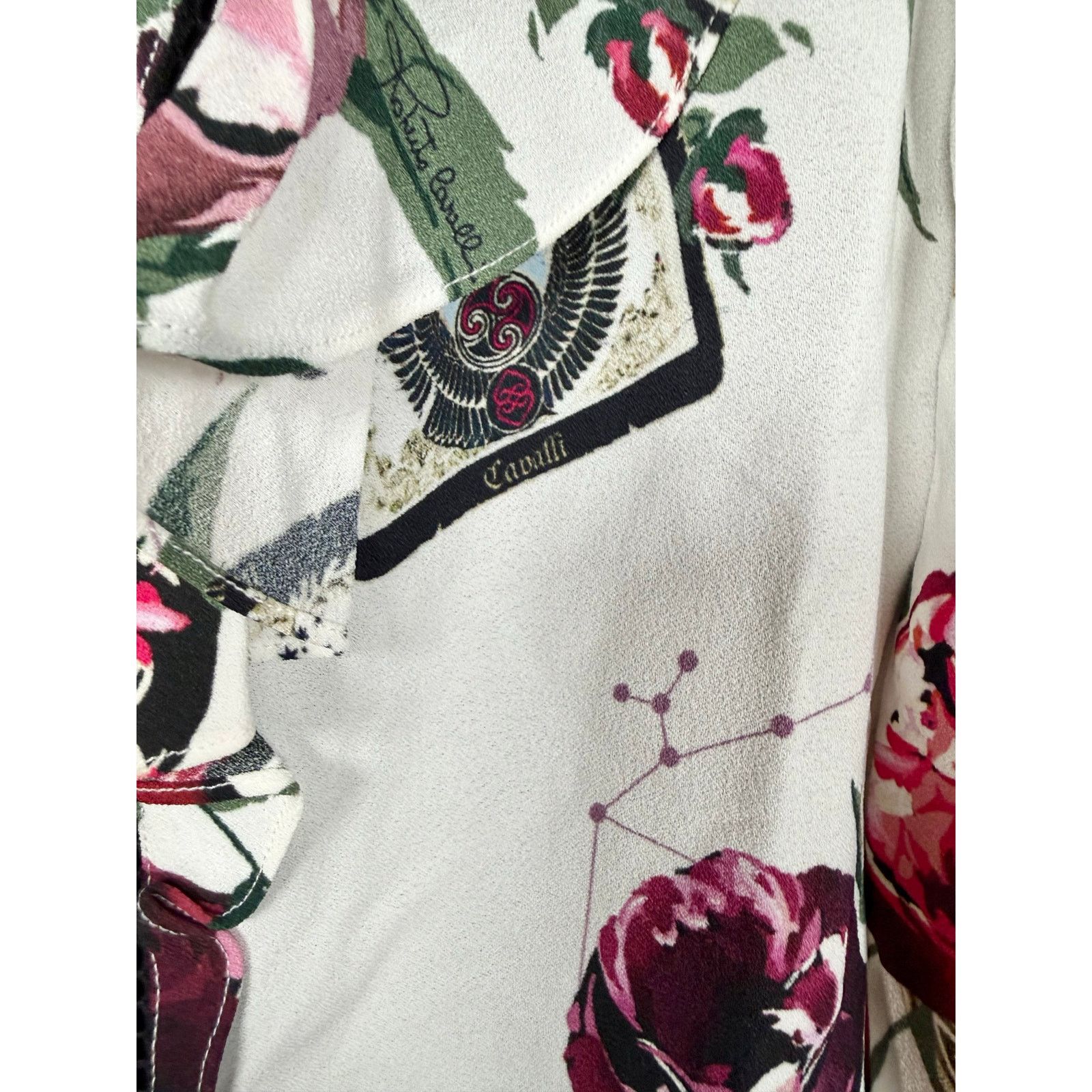 Roberto Cavalli Roberto Cavalli Floral Tarot Card Dress in 44IT/8 US $2300 Size M / US 6-8 / IT 42-44 - 11 Thumbnail