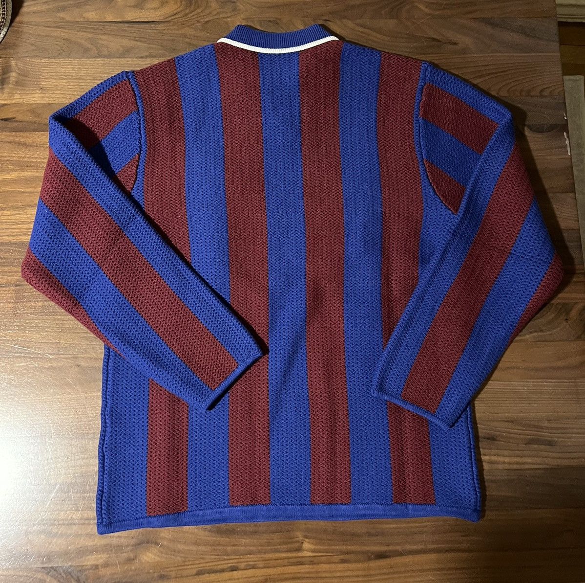 Aime Leon Dore Aime Leon Dore Knit Soccer Jersey Sweater Merlot/Royal Size US L / EU 52-54 / 3 - 8 Thumbnail