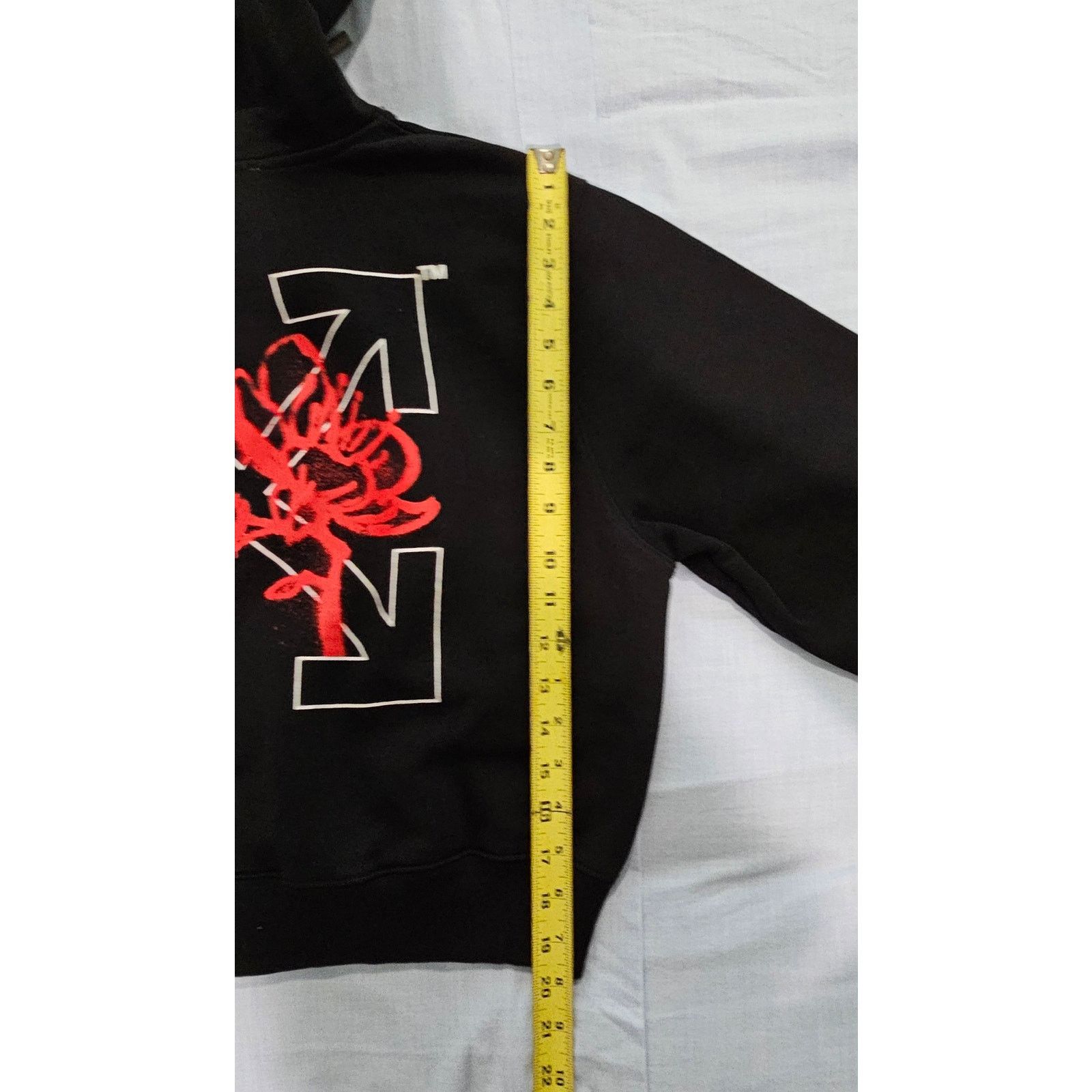 Off-White Off White Black Hoodie with Red Floral Design NWT S Size S / US 4 / IT 40 - 8 Thumbnail