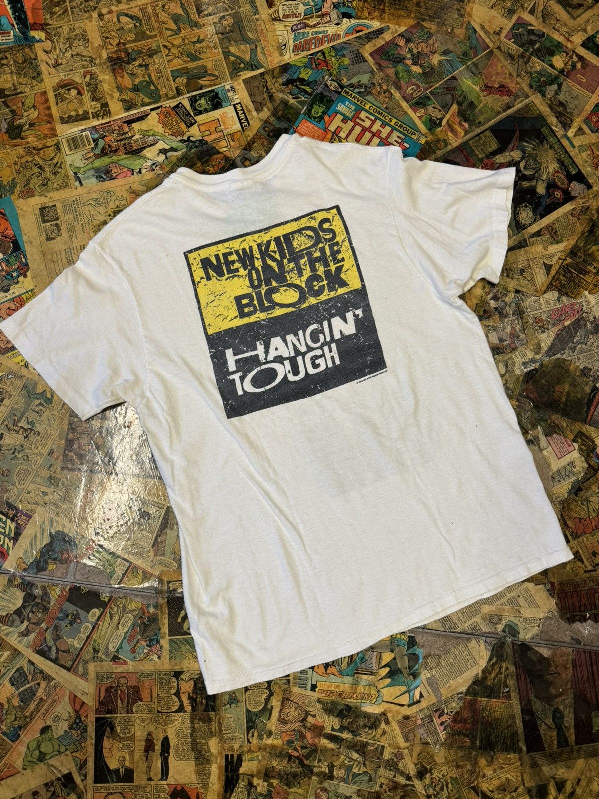Vintage 1989 New Kids on the Block ‘Hangin Tough’ tee Size US L / EU 52-54 / 3 - 2 Thumbnail