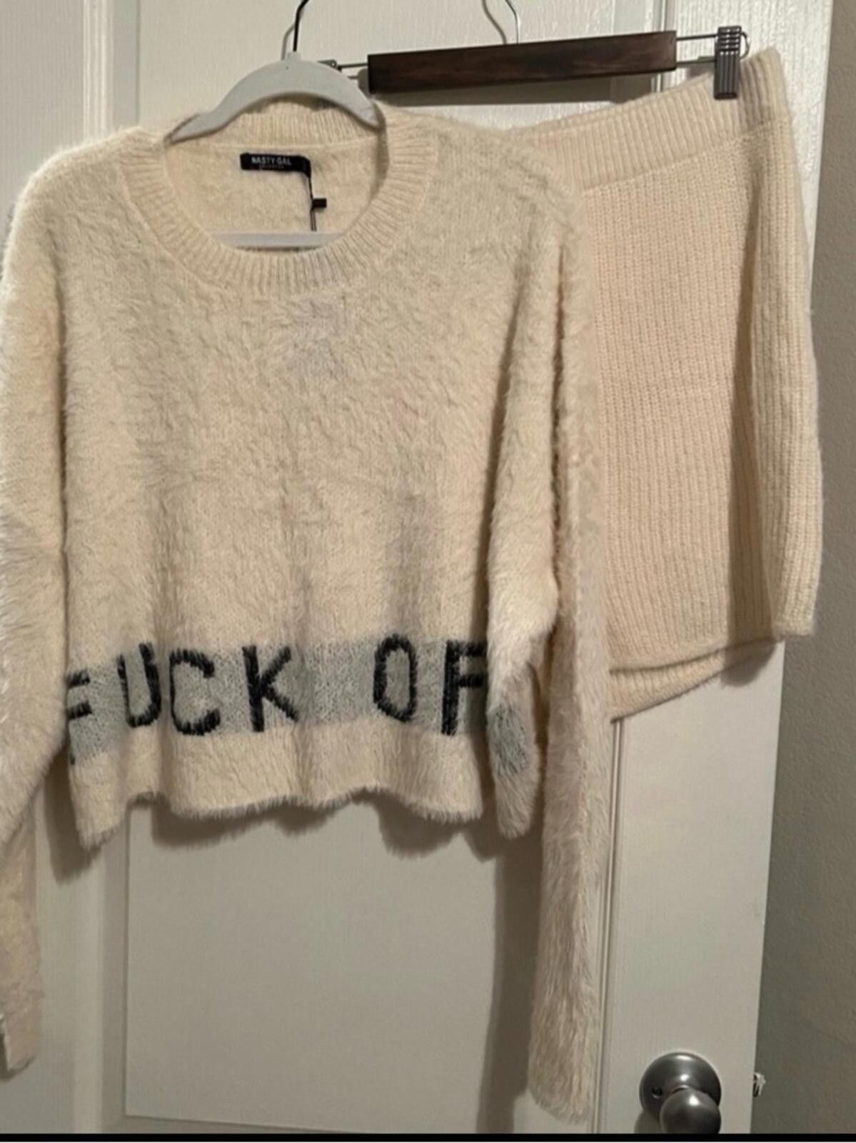 Nasty Gal Nasty Gal Fuzzy Lounge Set Size L / US 10 / IT 46 - 2 Thumbnail