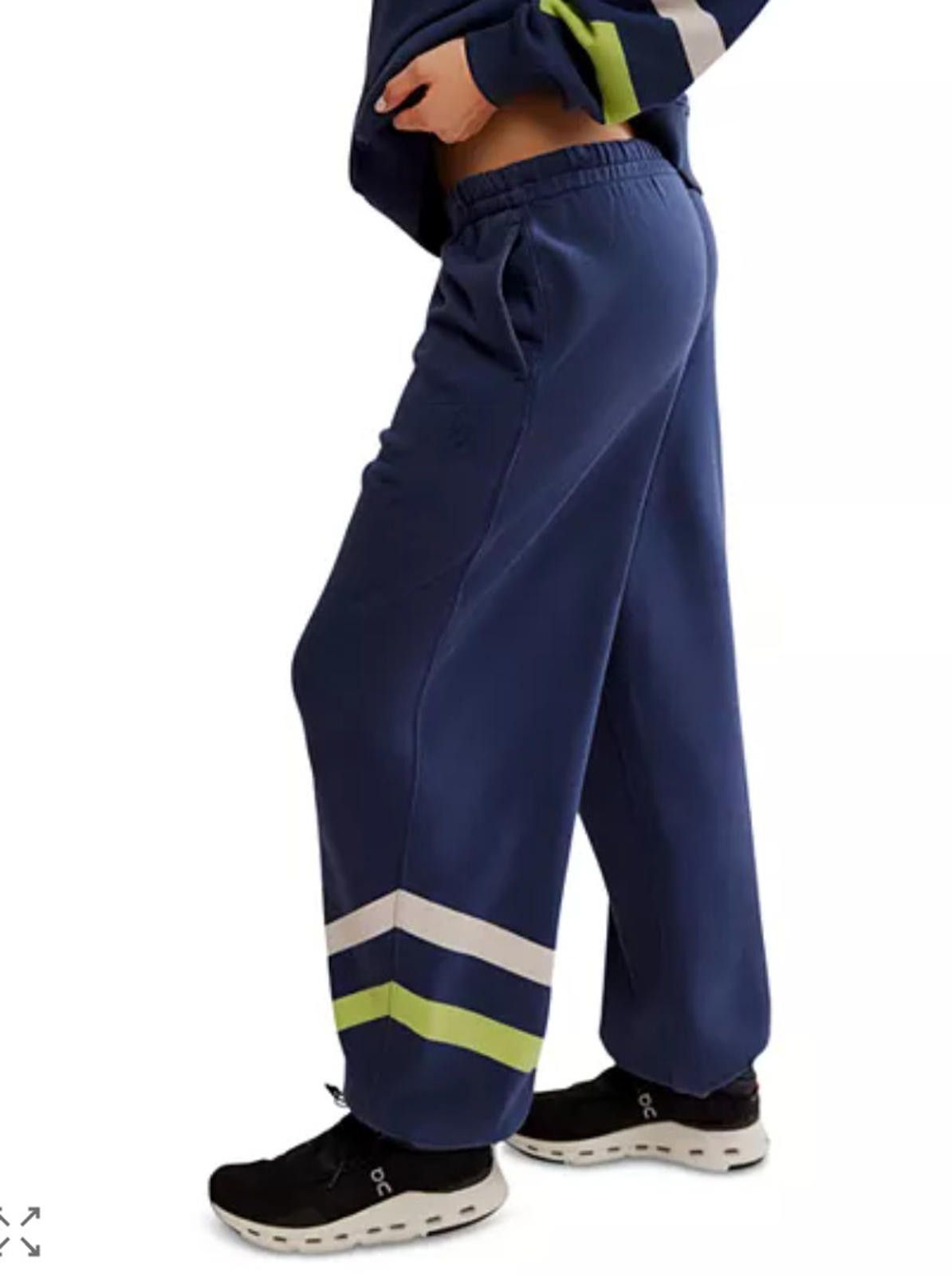 Free People Women's Free People All Star Logo Sweatpants blue size M #93 Size 32" / US 10 / IT 46 - 3 Thumbnail