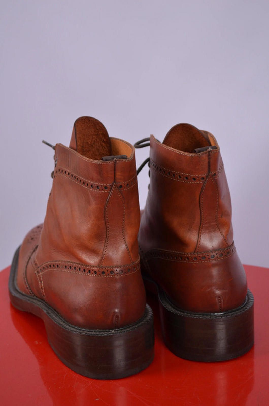 Conte of Florence Famous shoemaker in Florence 1969 brogue derby boots size 43 Size US 10 / EU 43 - 7 Thumbnail