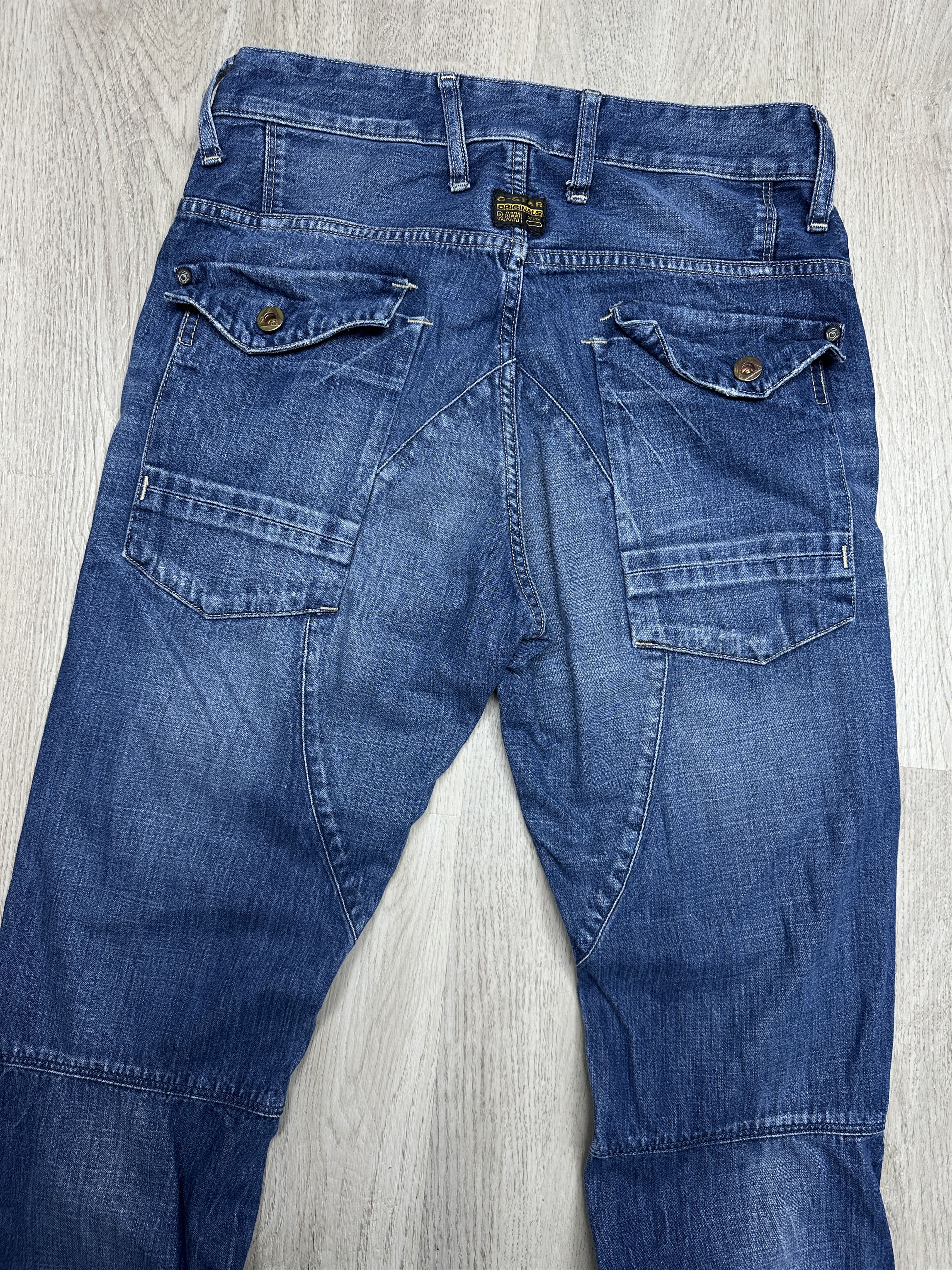 G-Star G Star Raw Mens General Tapered Denim Pants Double Knee Y2K Size US 29 - 6 Thumbnail