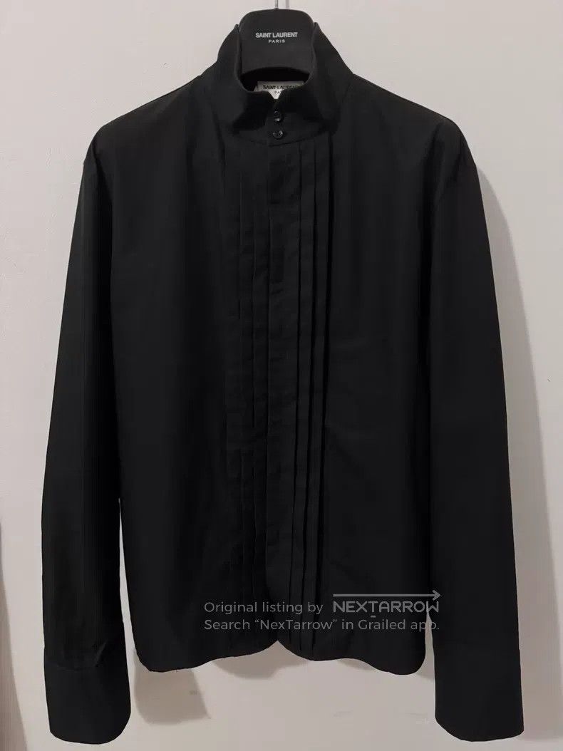 Saint Laurent Paris Saint Laurent Paris Black Samurai Mandarin Collar Accordio Size M / US 6-8 / IT 42-44 - 1 Thumbnail